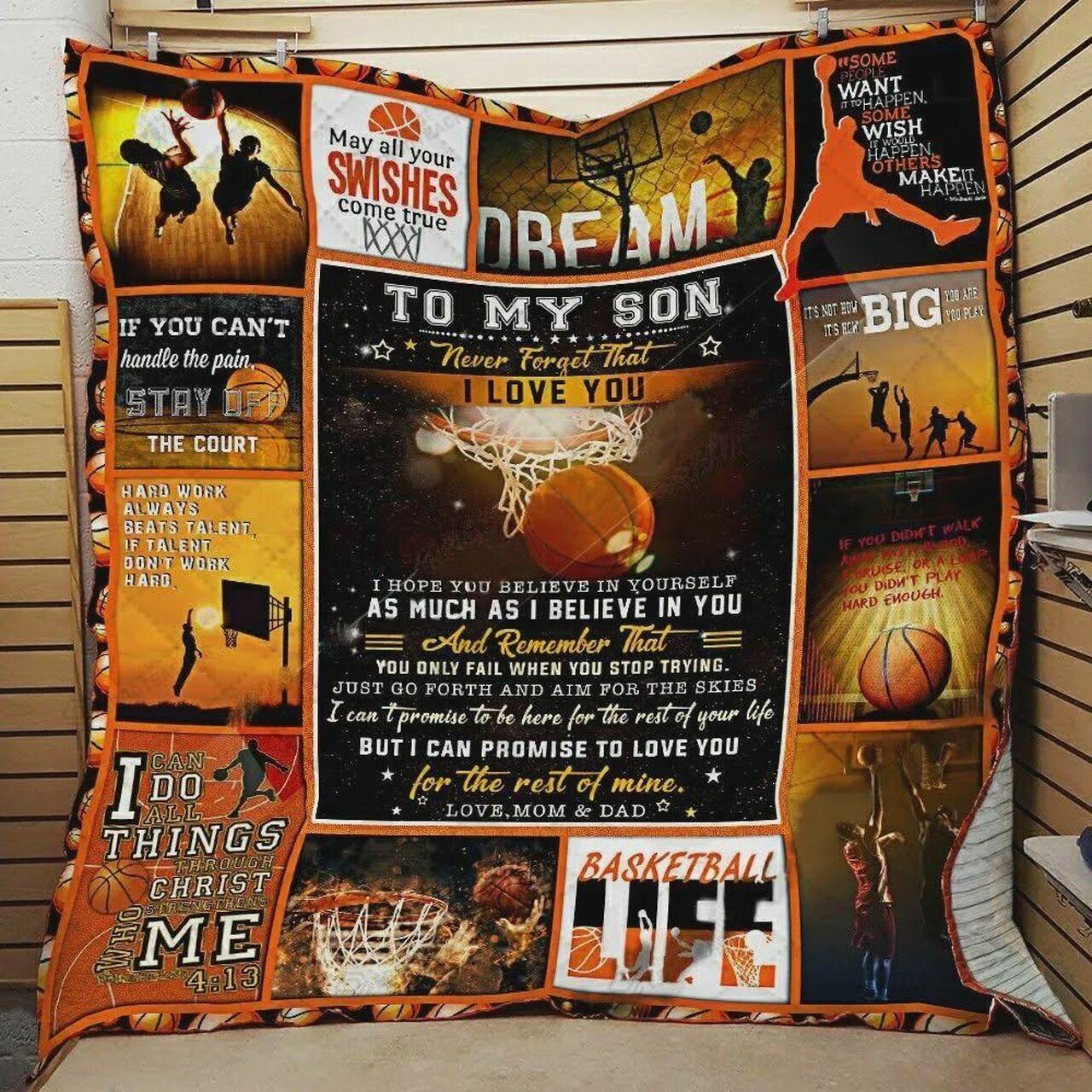 onalizedeball Family To on Quilt Blanket From Mom And Dad May All Yourhes Come True Greattomized Blanket G For Birthday C Thgiving