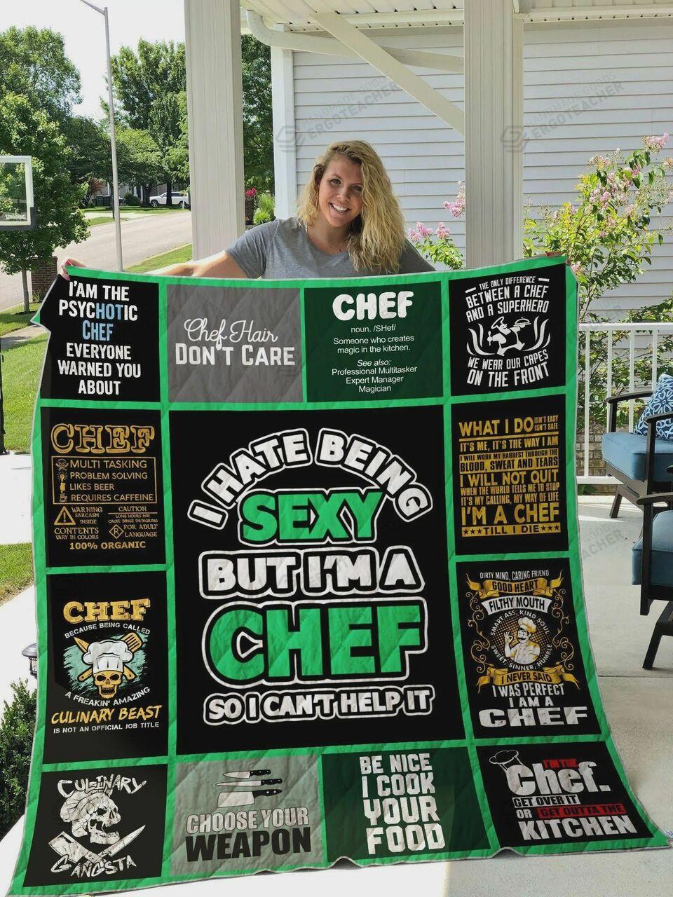 Chef Ce Your Weapon Quilt Blanket Greattomized Blanket G For Birthday C Thgiving