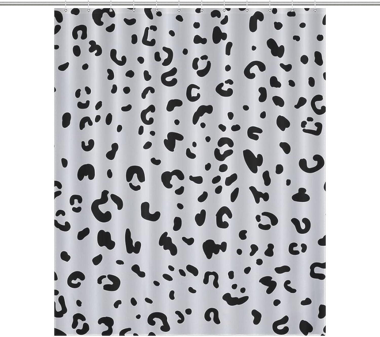 Snow Leopard Animal Shower Curtain Liner Soft Bath Curtain For Bathroom Decor