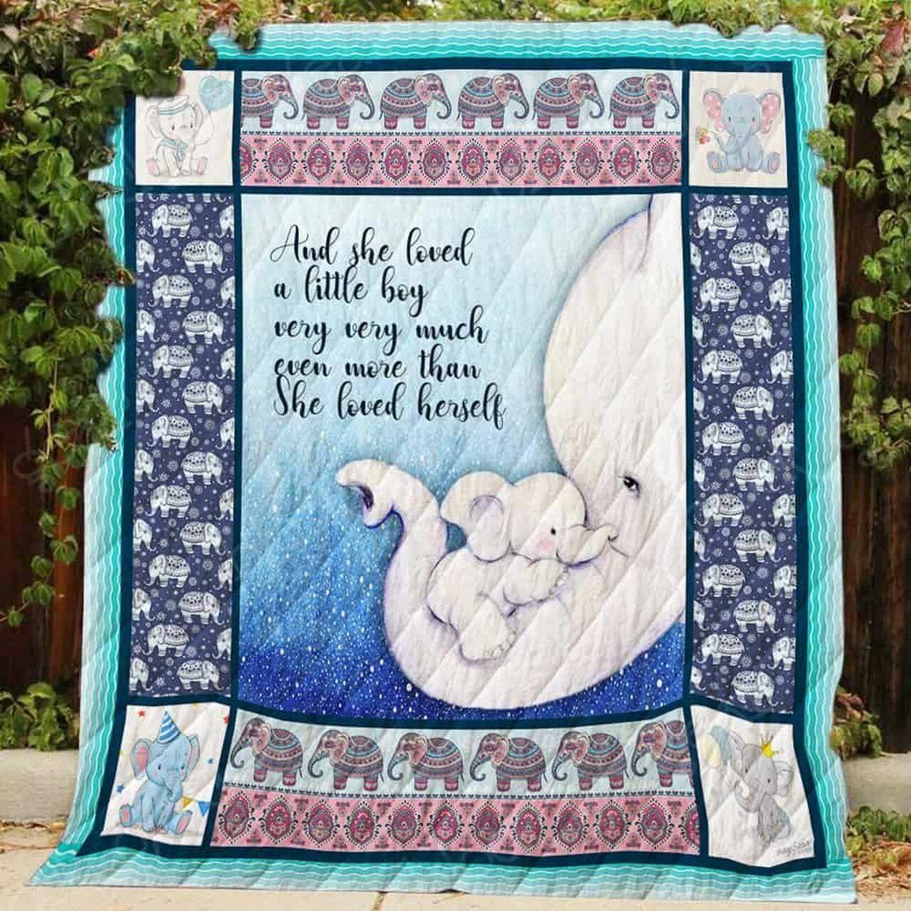 Ahe Loved A Little Boy Very Very Much Elephant Cl22100039Mdq Quilt Blanket