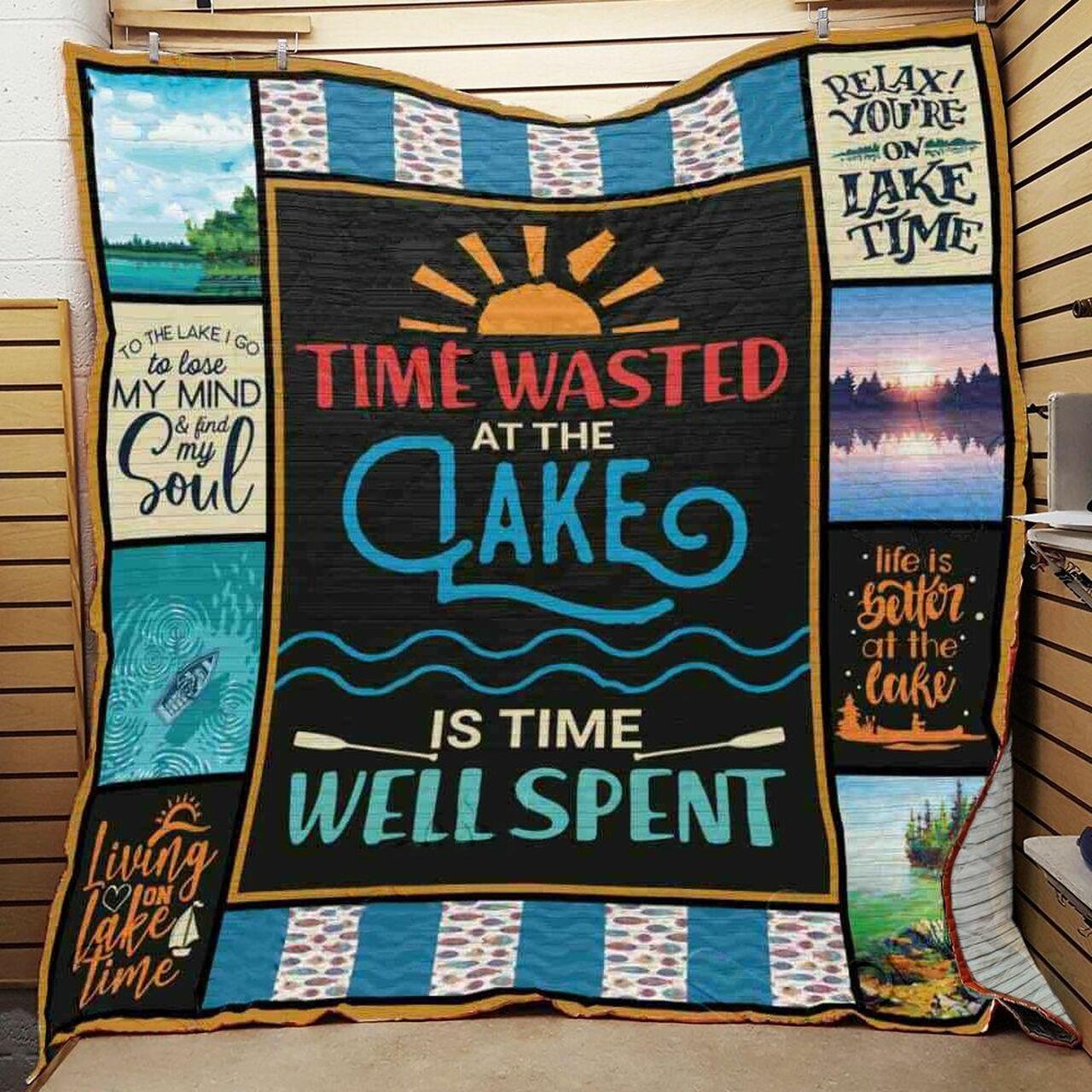 Timeted At The Lak Time Wepent Quilt Blanket Greattomized Blanket G For Birthday C Thgiving