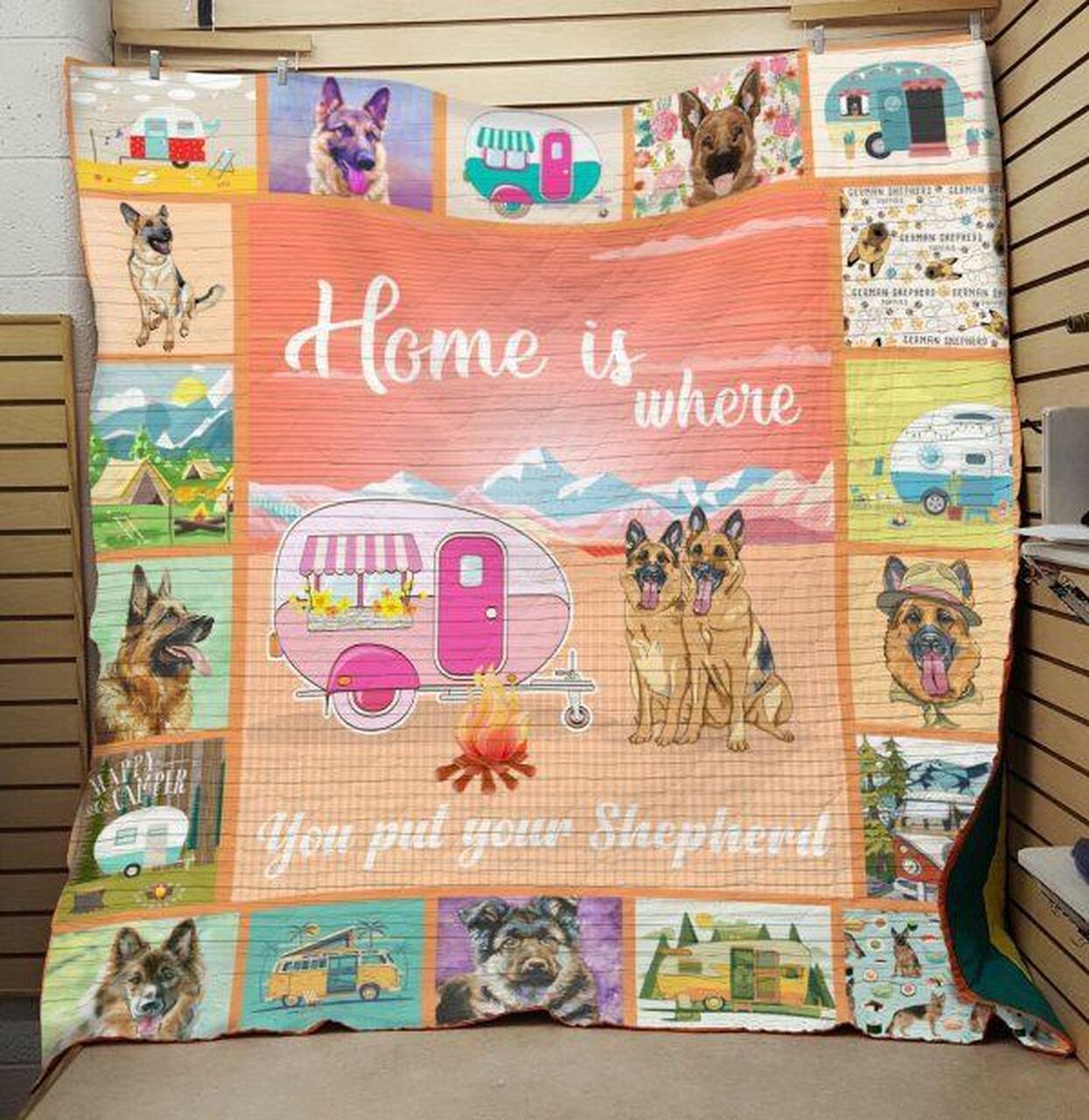 Shepherd Go Camping Quilt Blanket Quilt