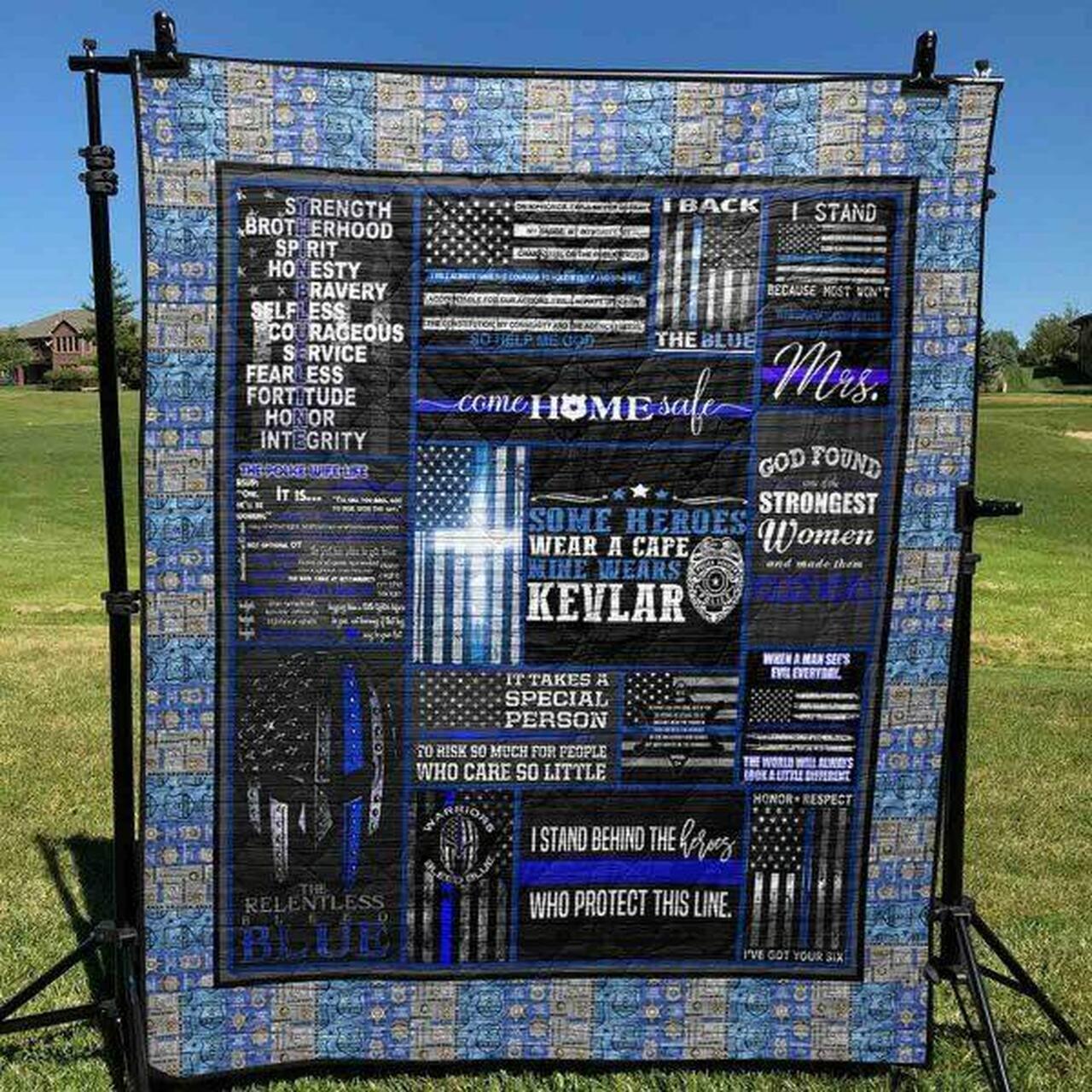 Some He Wear A Cape Mine W Kevlar Quilt Blanket Ht10 Quilt