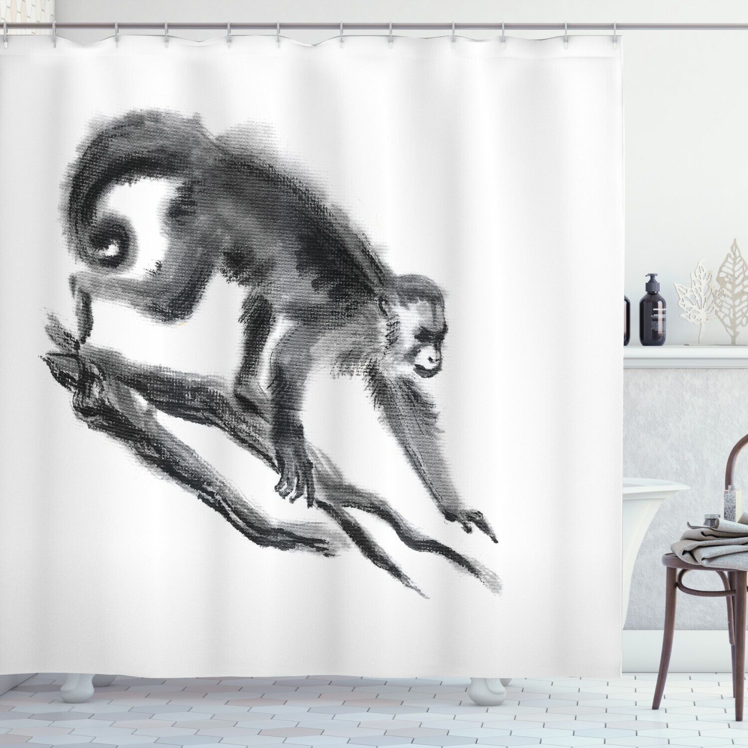 Exotic Peacock Feather Animal Print Shower Curtain For Bathroom