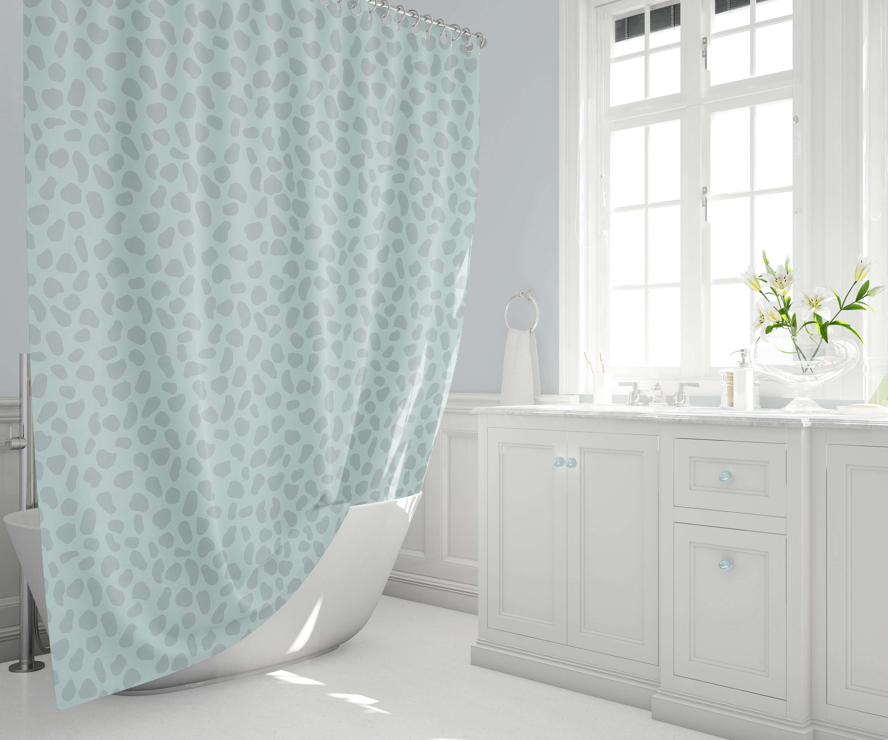 Leopard Print Animal Print Shower Curtain For Elegant Bathroom Decor