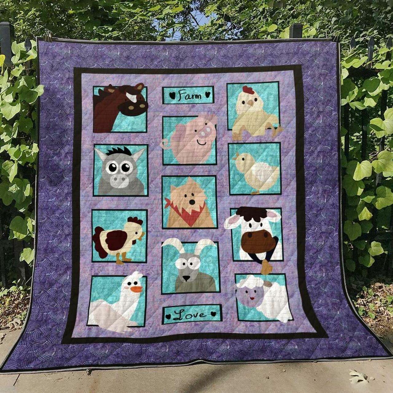 Farm Bl140605 Quilt Blanket