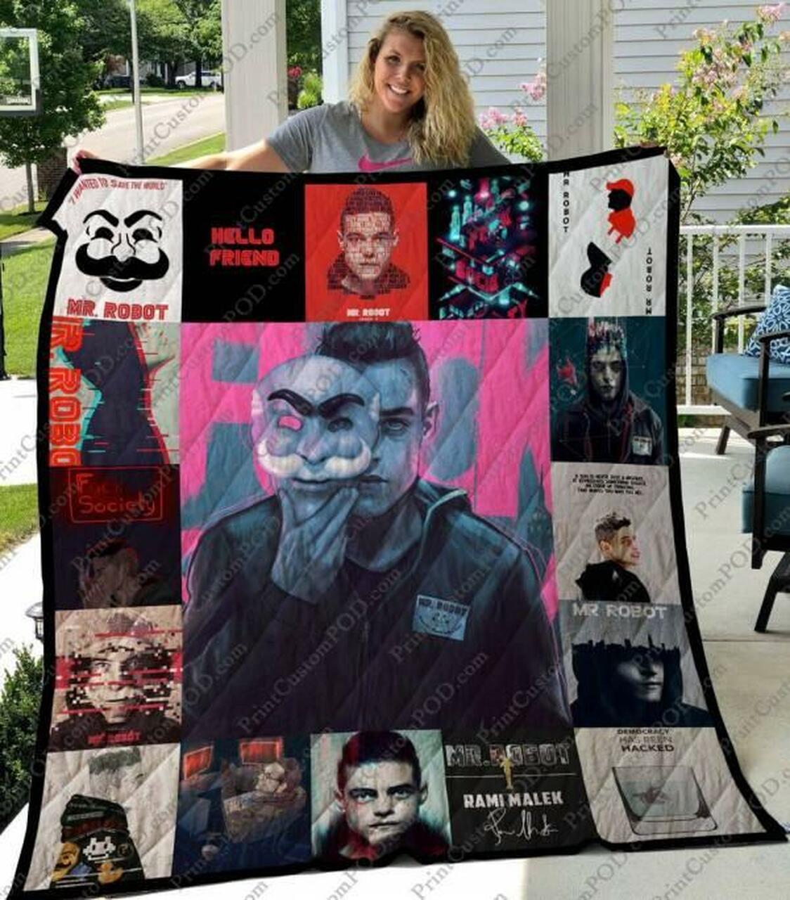 Mr Robot Quilt Blanket M040618 Quilt
