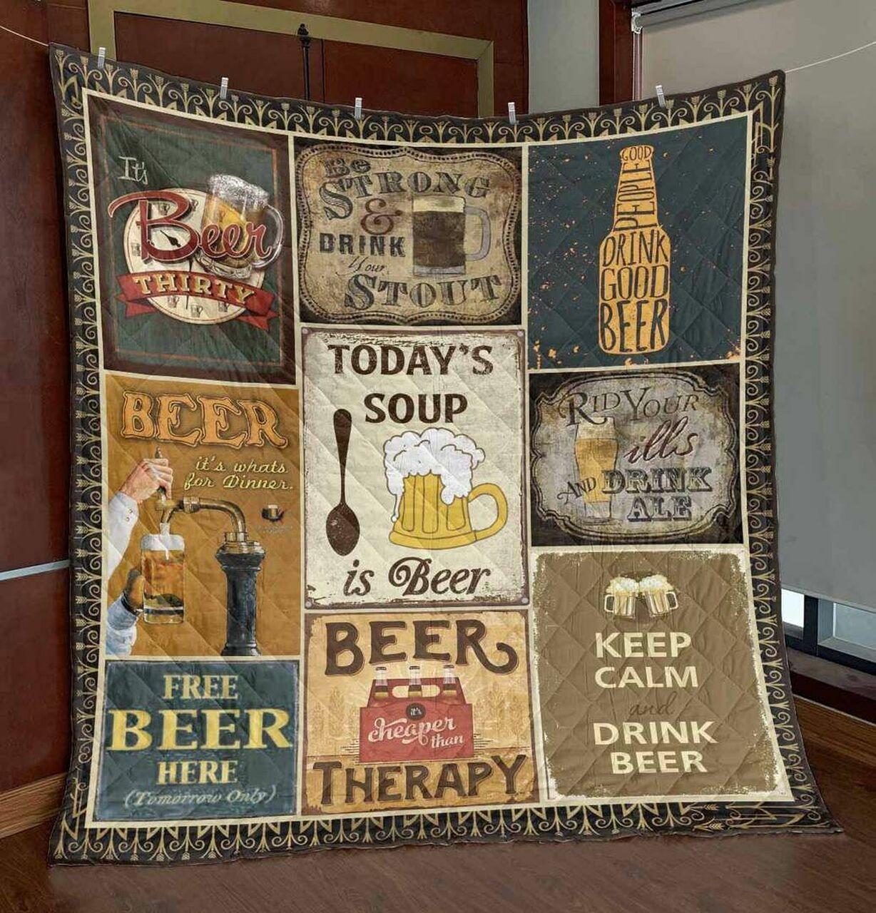 Beer For All Day Pkt240606 Quilt Blanket