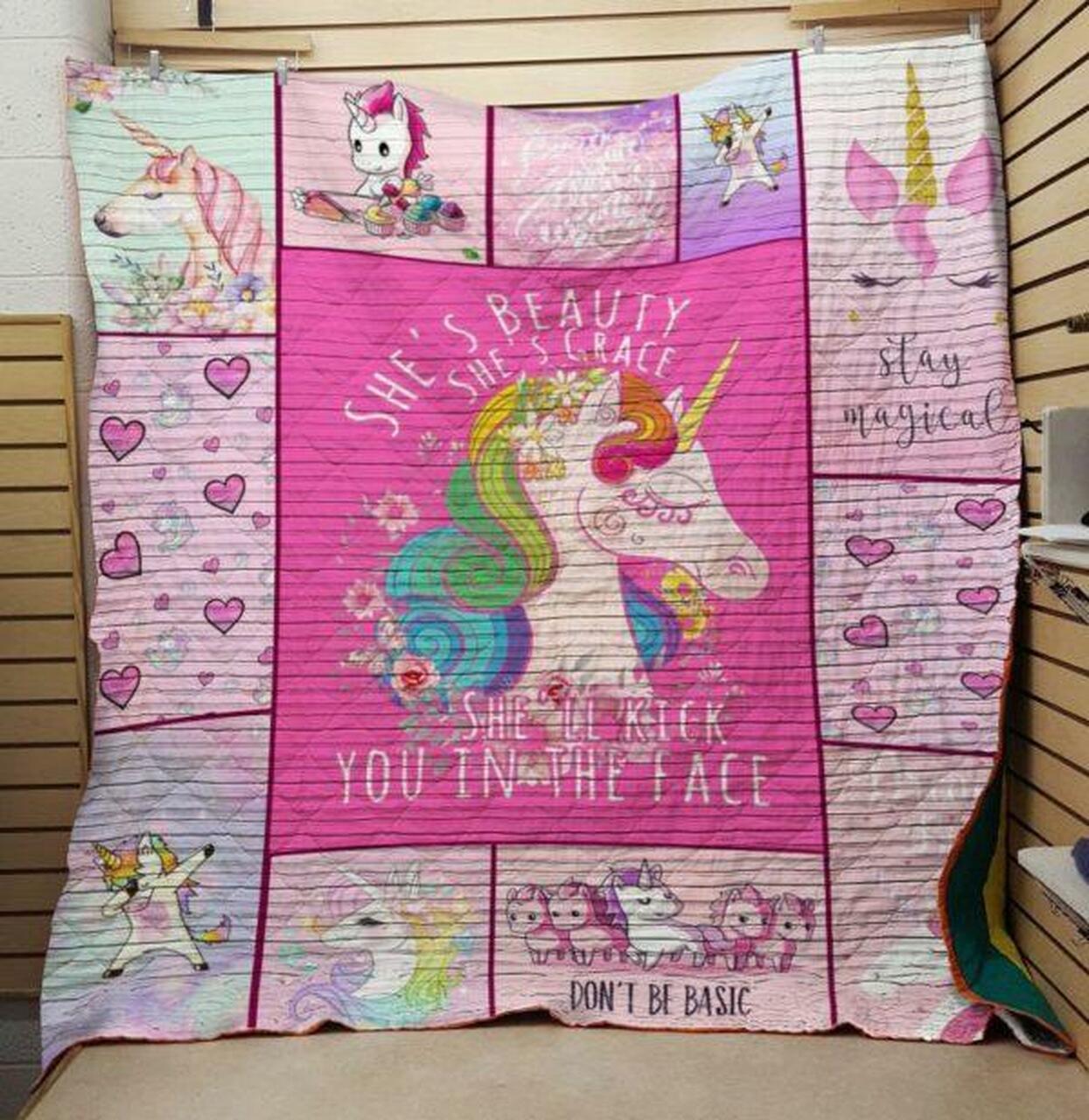 S Beauty Unicorn Quilt Blanket Quilt