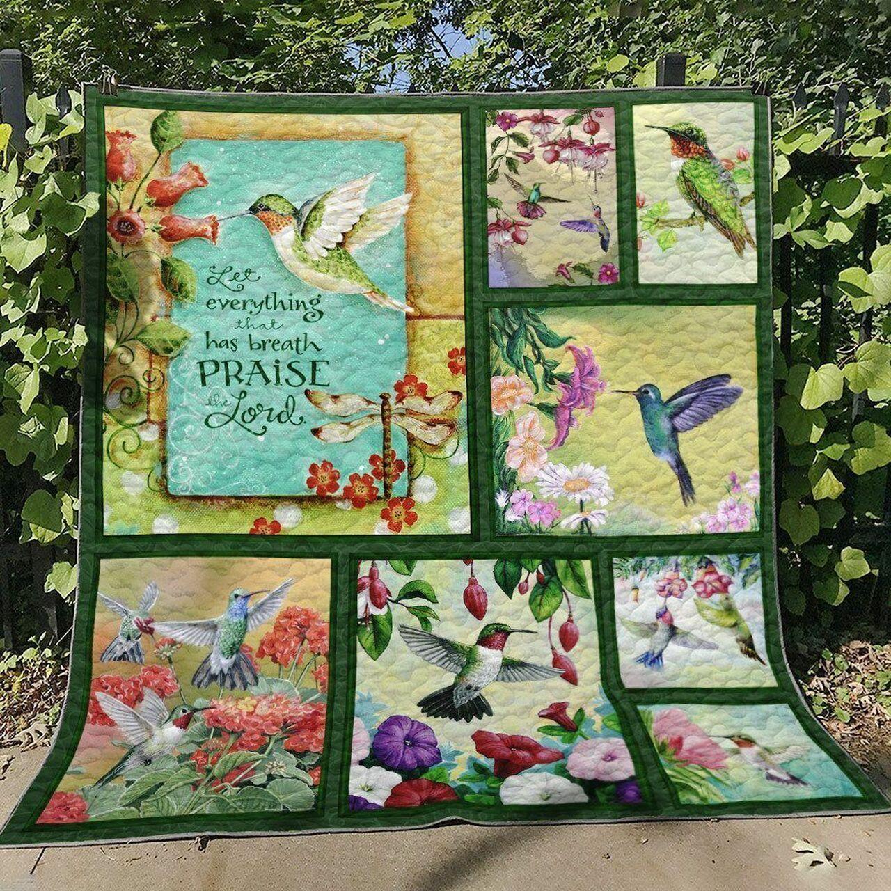 Hummingbird Cg130727 Quilt Blanket