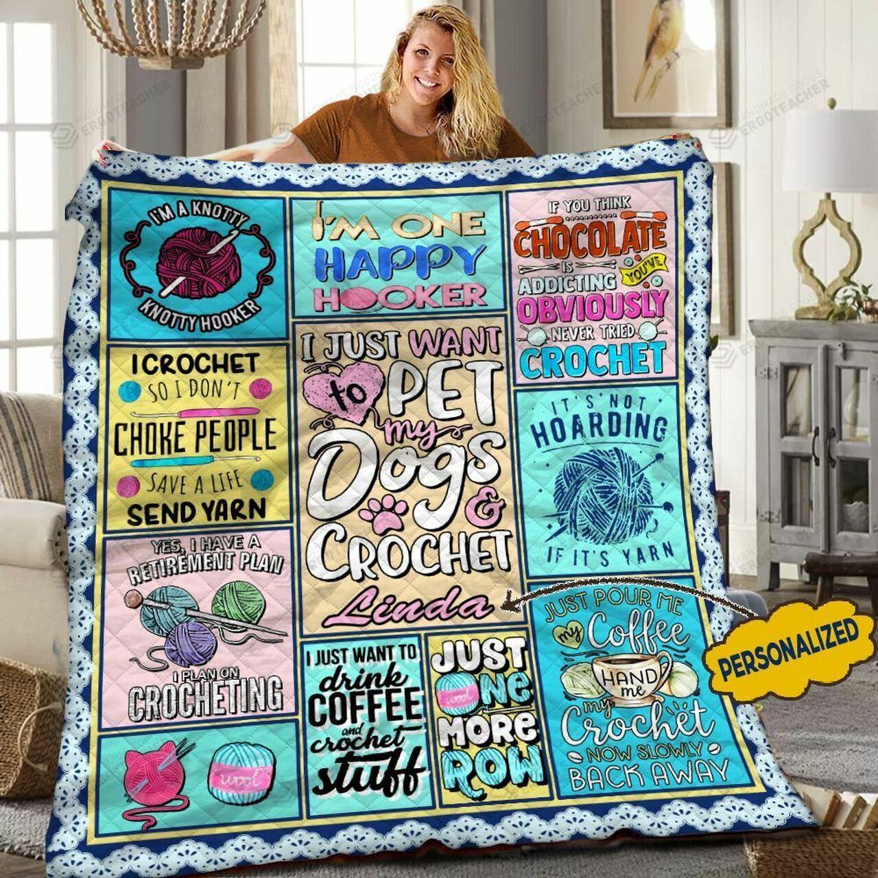 onalized It Want To Pet My And Crochet Quilt Blanket Greattomized Blanket G For Birthday C Thgiving