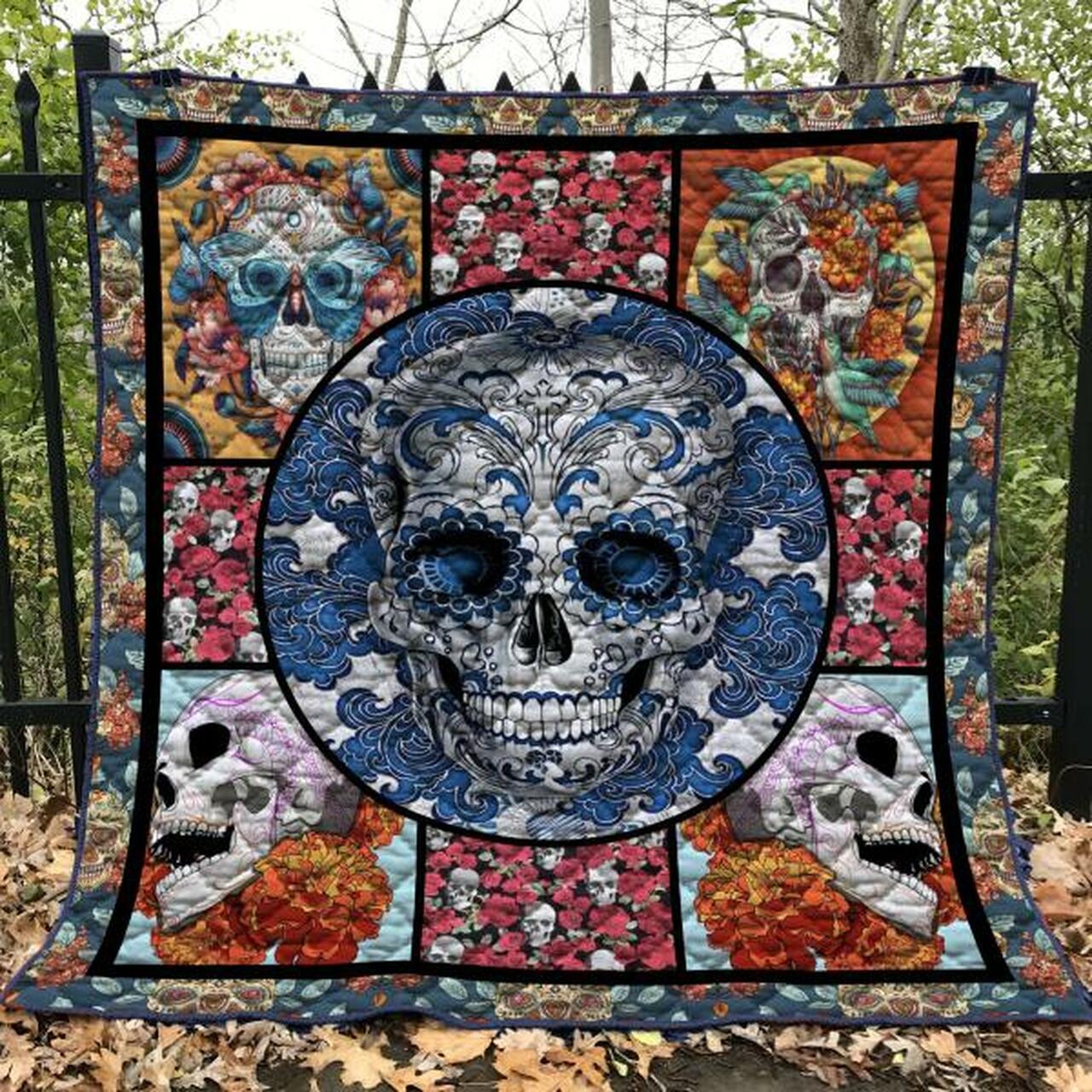 Skull Quilt Blanket Ver 89 Quilt