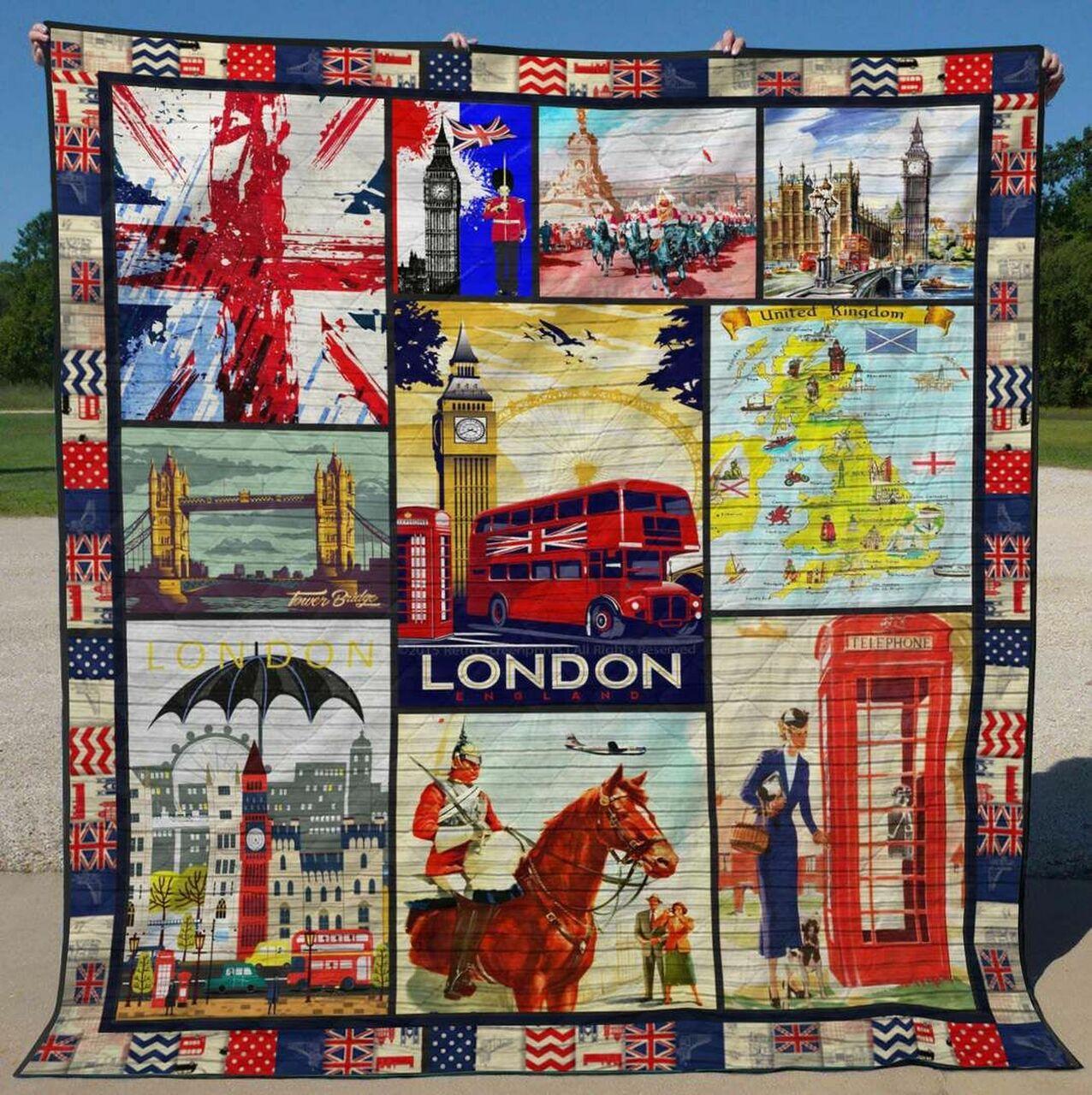 United Kingdom Tu060705A Quilt Blanket