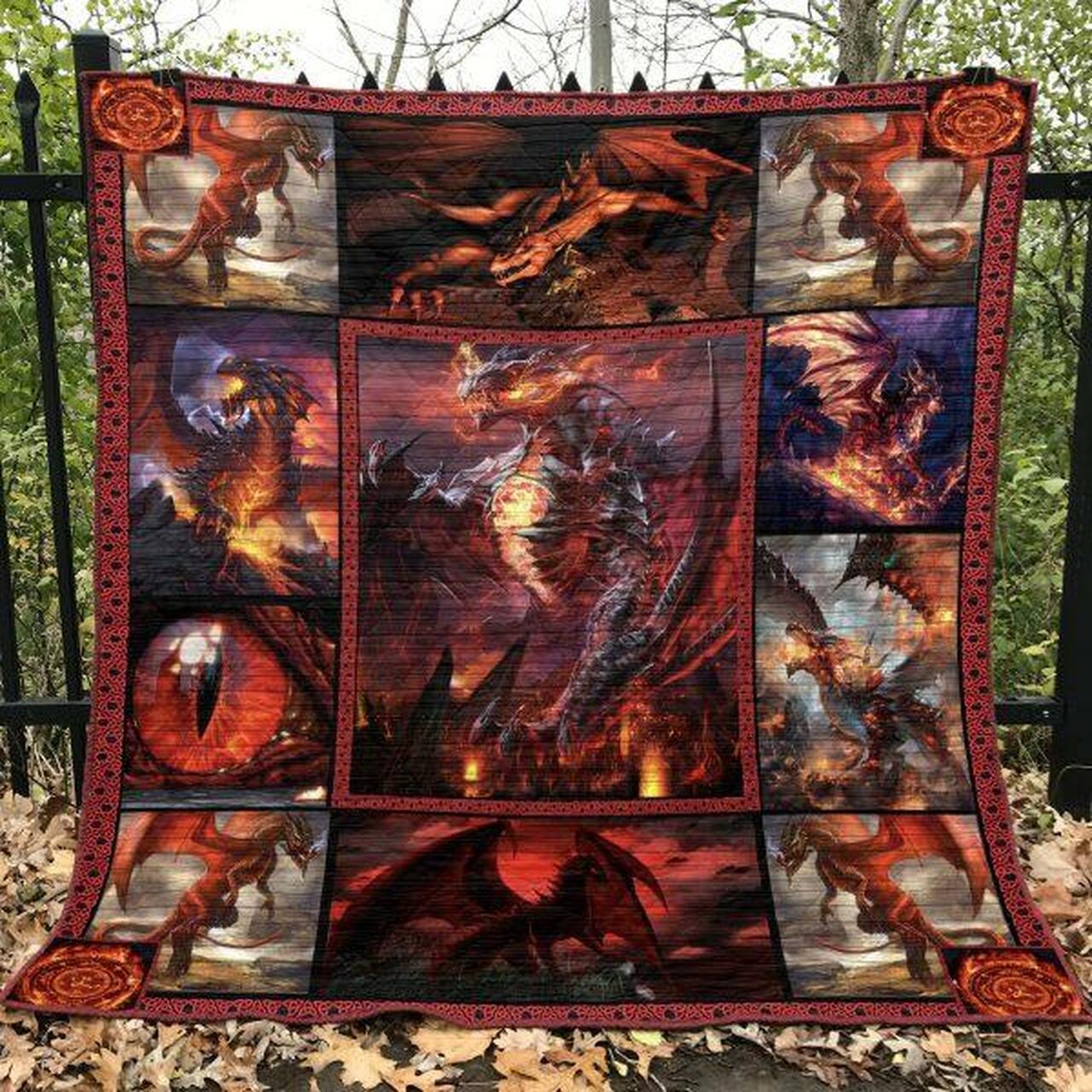 Fire Cannot Kill Dragon Quilt Blanket Lv01 Quilt
