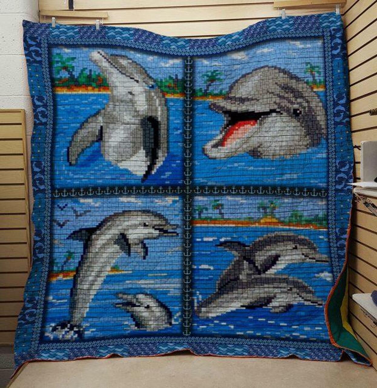 Dolphin 1103058 Quilt Blanket Quilt