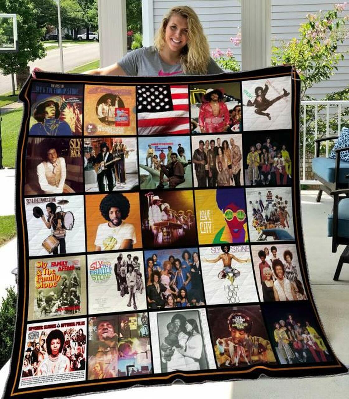Sly And The Famitone Quilt Blanket Hvt170623 Quilt