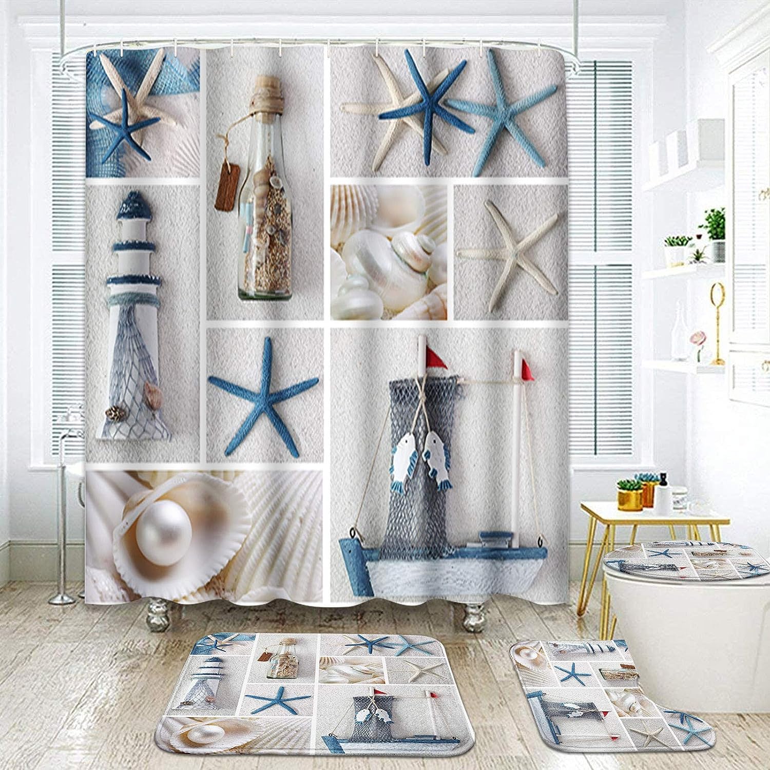 Southwestern Abstract Colorful Ethnic Geometric Native Retro Vintage Shower Curtain For Bathroom Decor