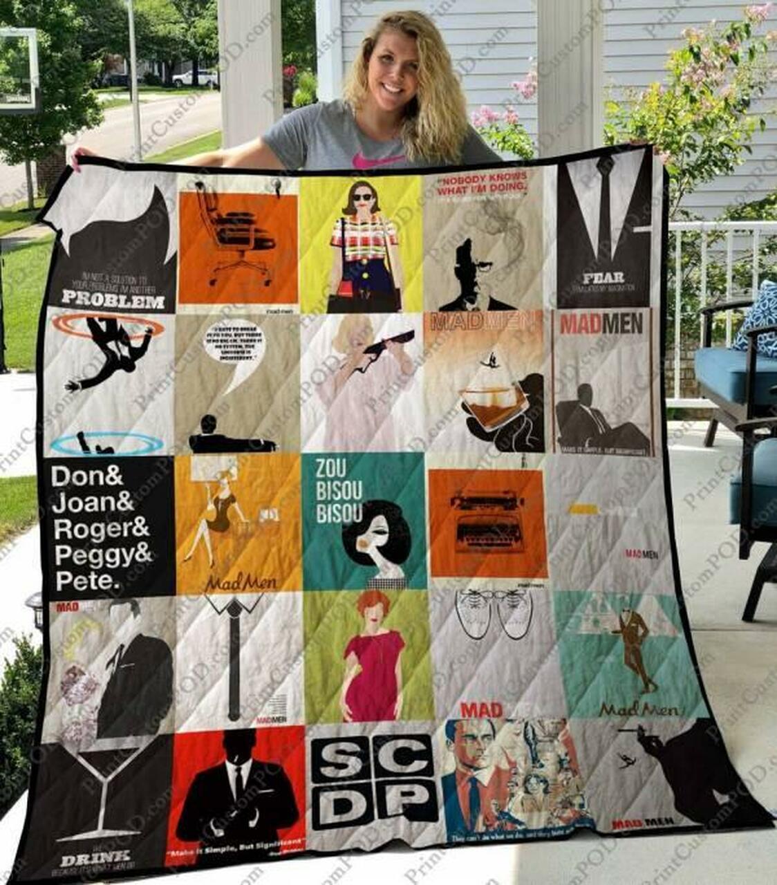Mad Men Quilt Blanket M040617 Quilt
