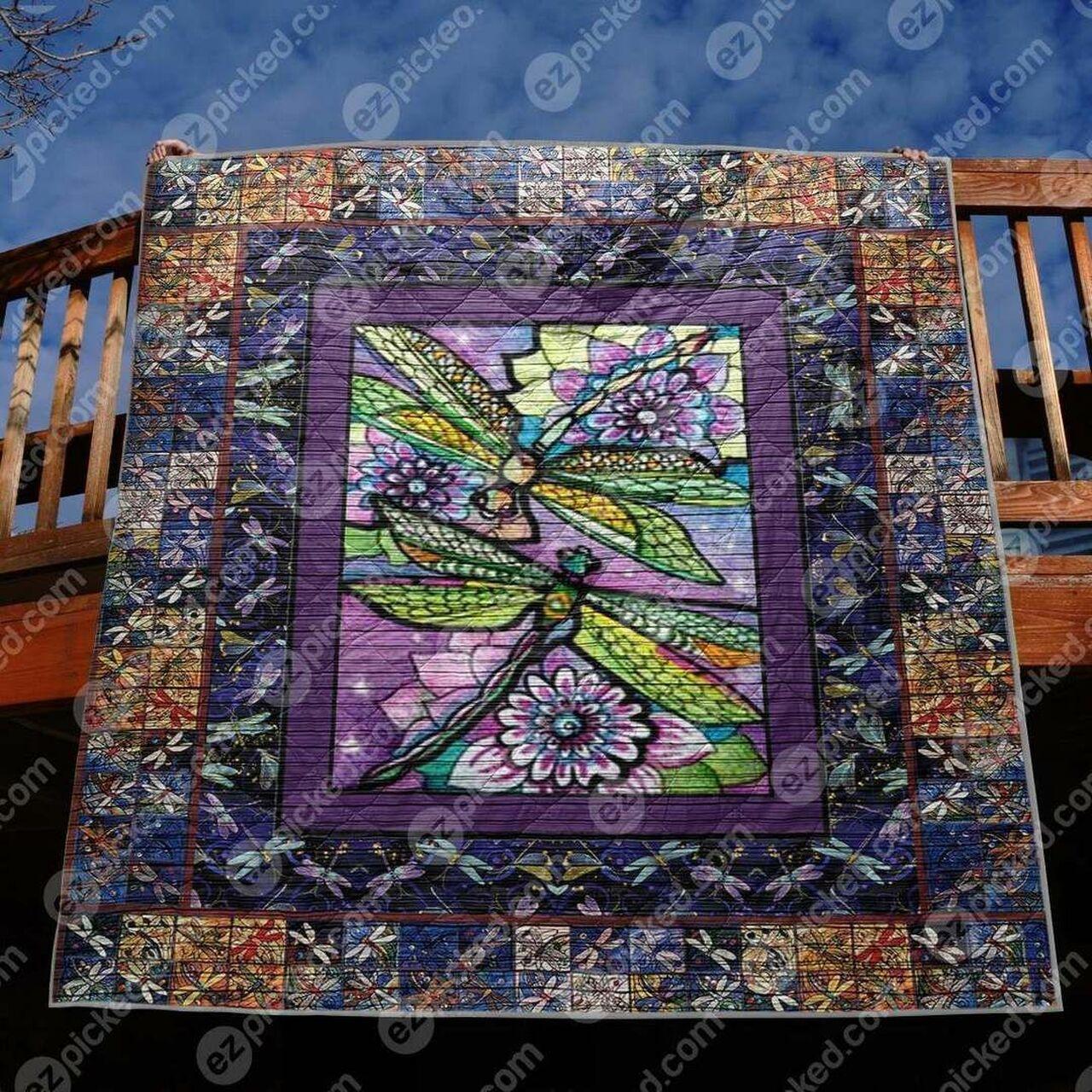 Dragonfly Dance Clt170623 Quilt Blanket