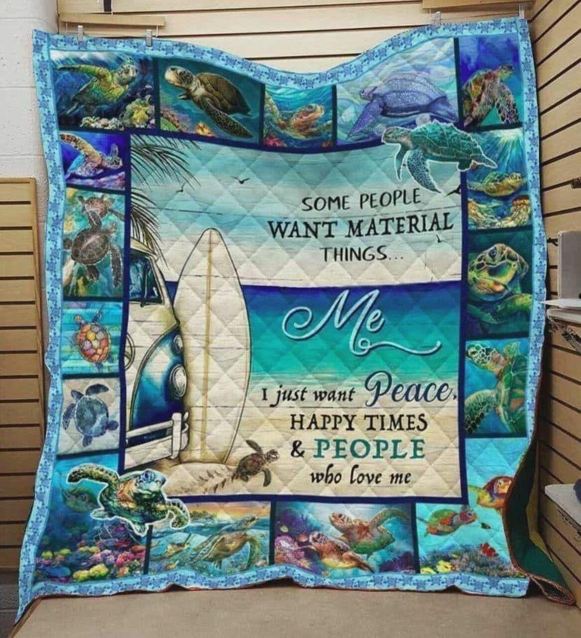 Tore Beaome People Want Material Th Me It Want Peace Happy Time And People Who Love Me Quilt Blanket Greattomized Blanket G For Birthday C Thgiving