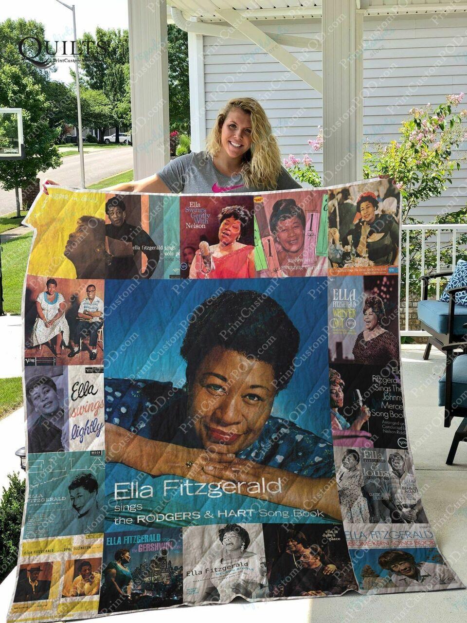 Ella Fitzgerald Al Quilt Blanket For Ver 17