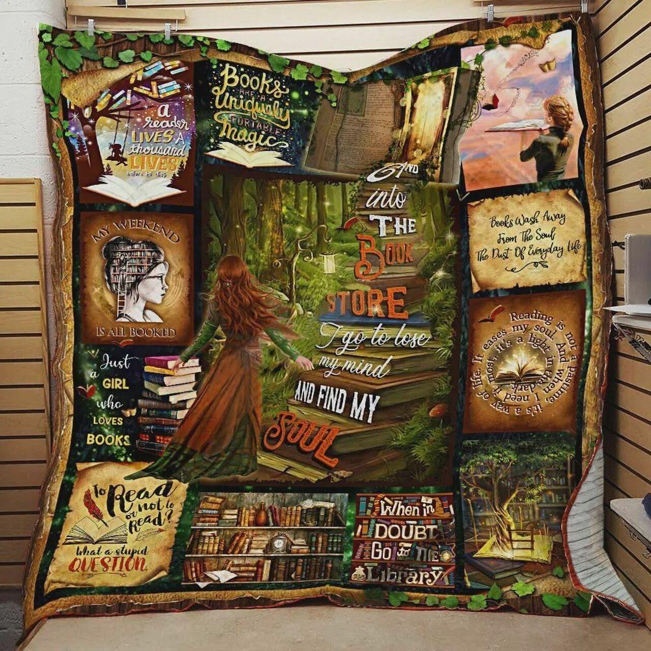Reading Girl L B Quilt Blanket Greattomized Blanket G For Birthday C Thgiving