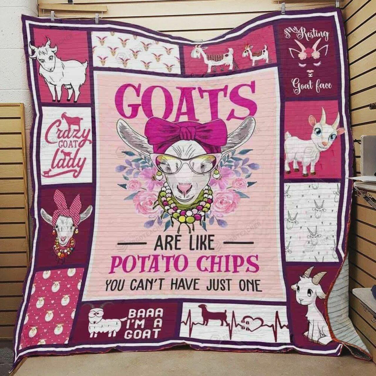 Crazy Goat Lady Quilt Blanket Greattomized Blanket G For Birthday C Thgiving