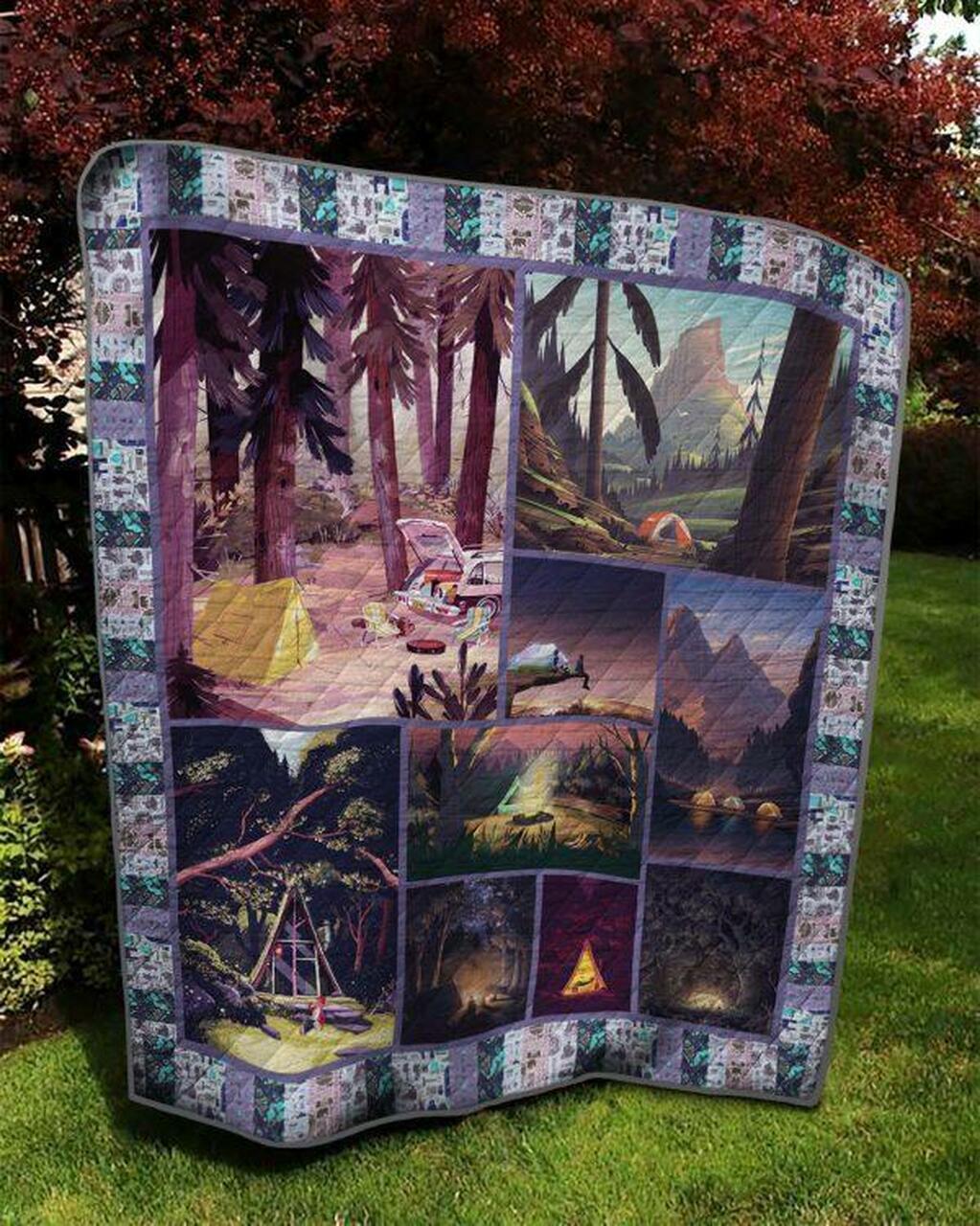 Alone Camping Quilt Blanket Quilt