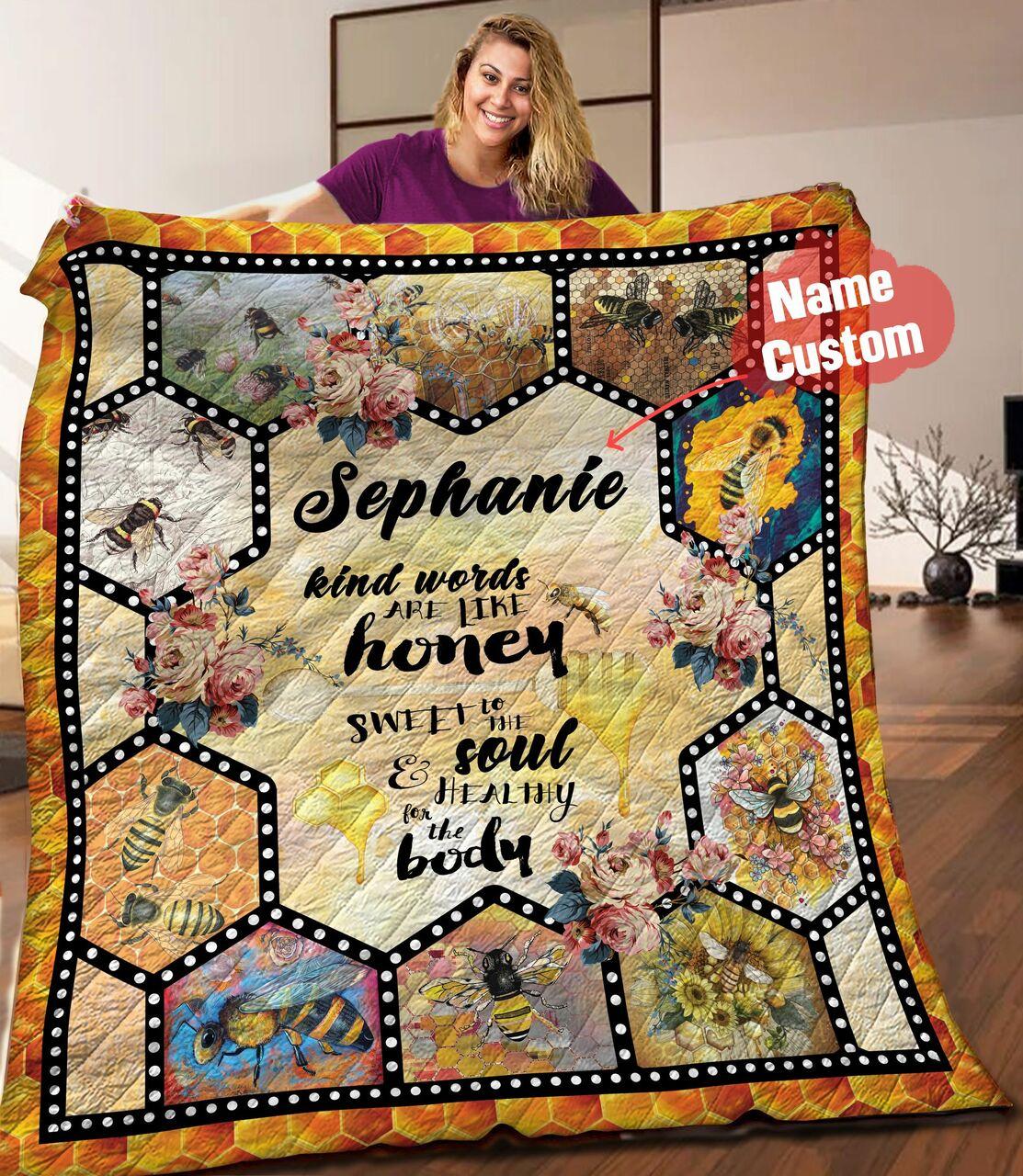 Bee onalized Quilt Blanket Hhh020631Na