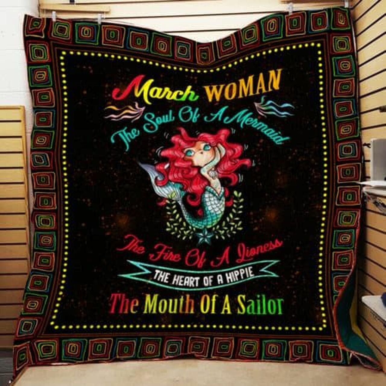 March Woman Cl22100343Mdq Quilt Blanket