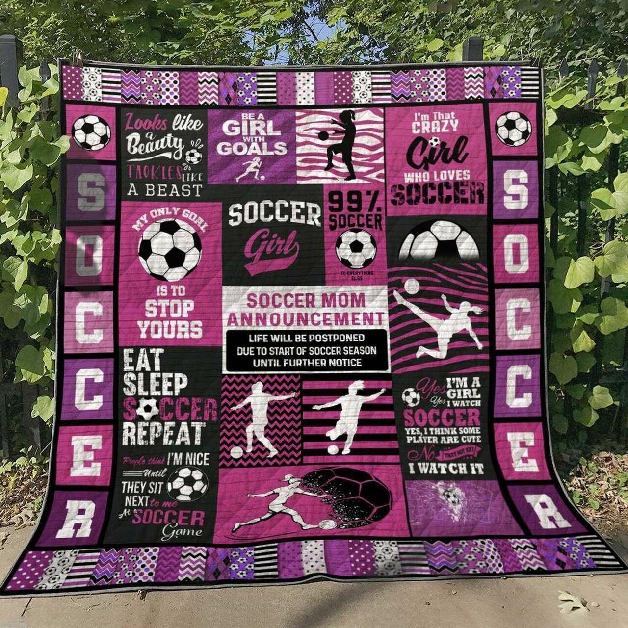 Soccer Hm290542 Quilt Blanket