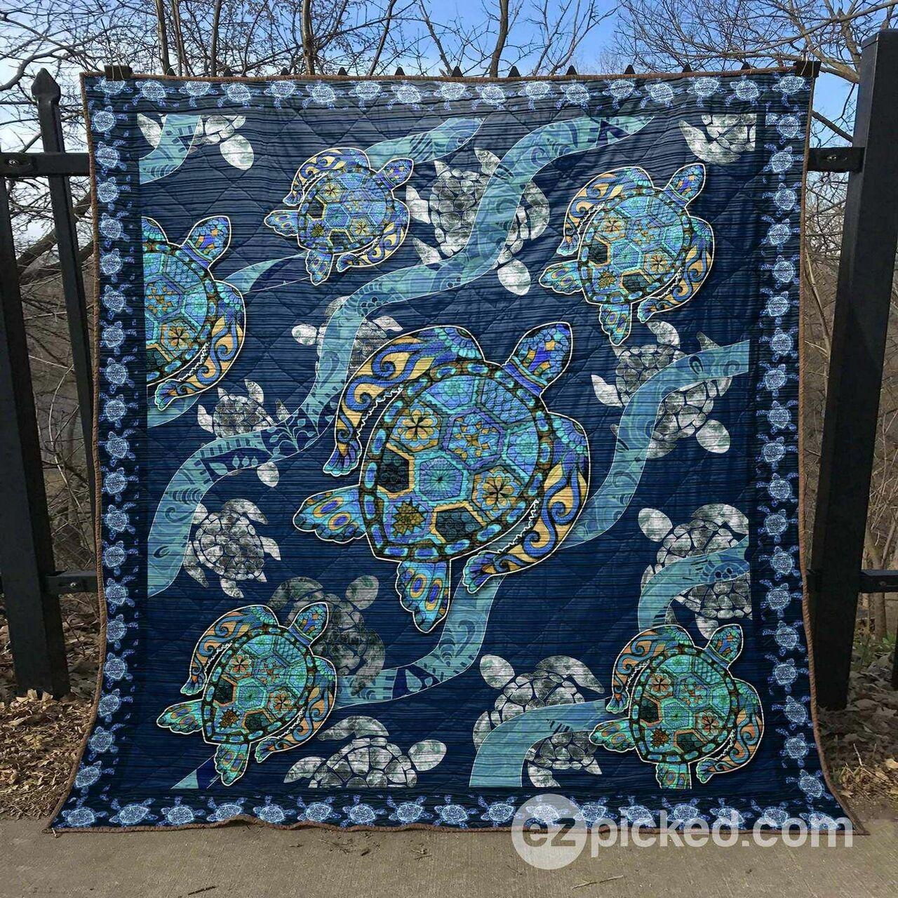 Blea Turtle Clt170610 Quilt Blanket