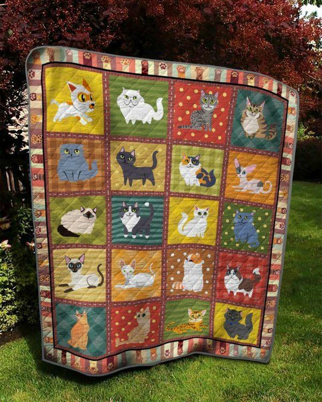Many Cat Look omething Quilt Blanket Quilt