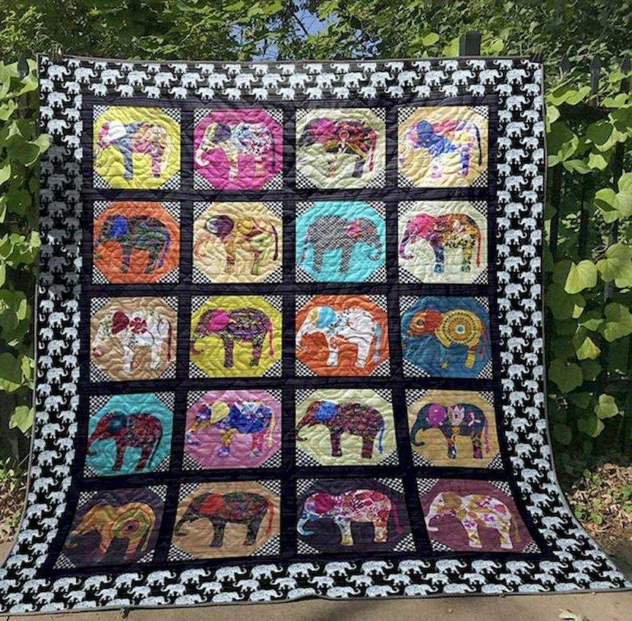 Little Eleph Clt180644 Quilt Blanket