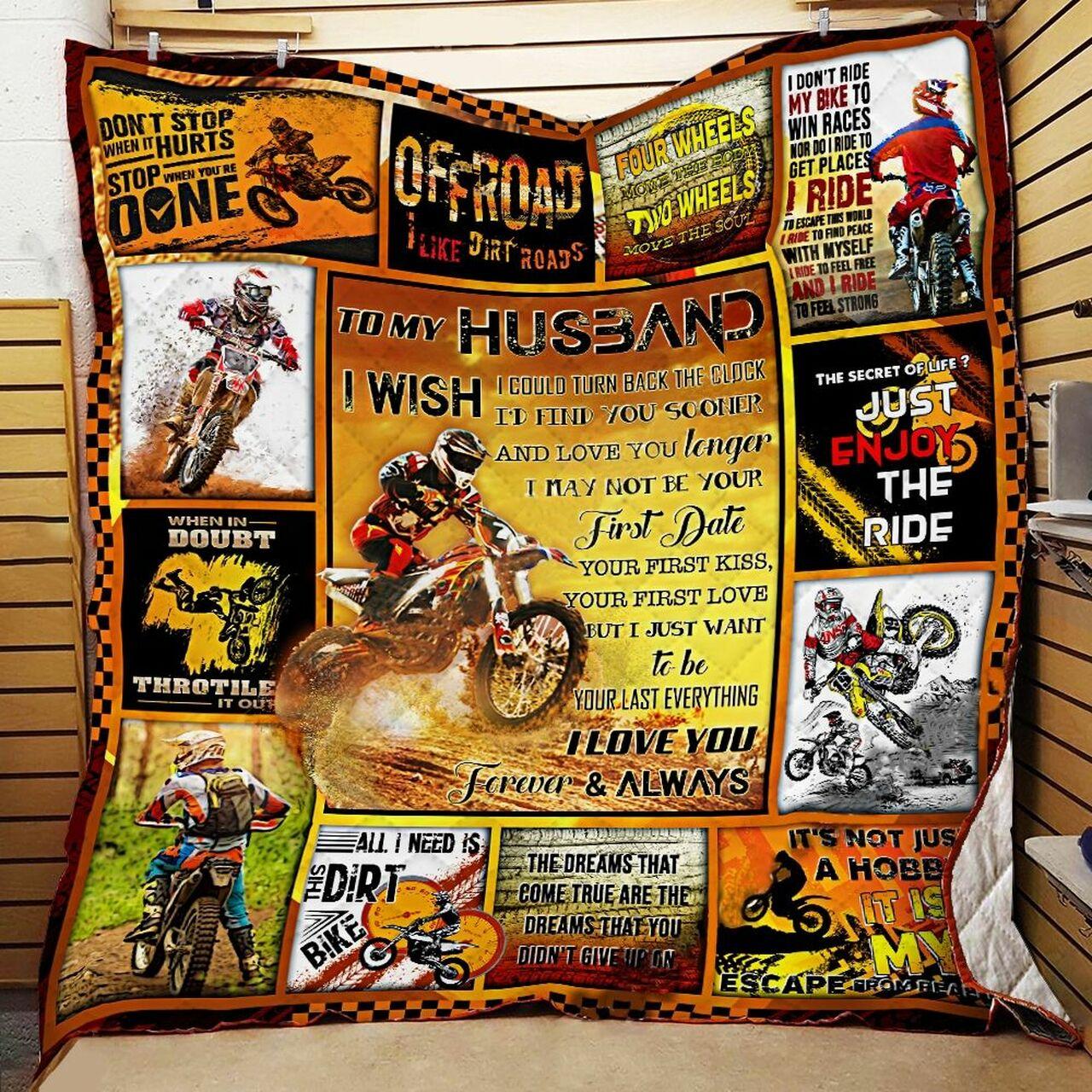 onalized Biker To Myband From Wife I Love You Forever And Al Quilt Blanket Greattomized G For Birthday C Thgiving Wedding Valent Day
