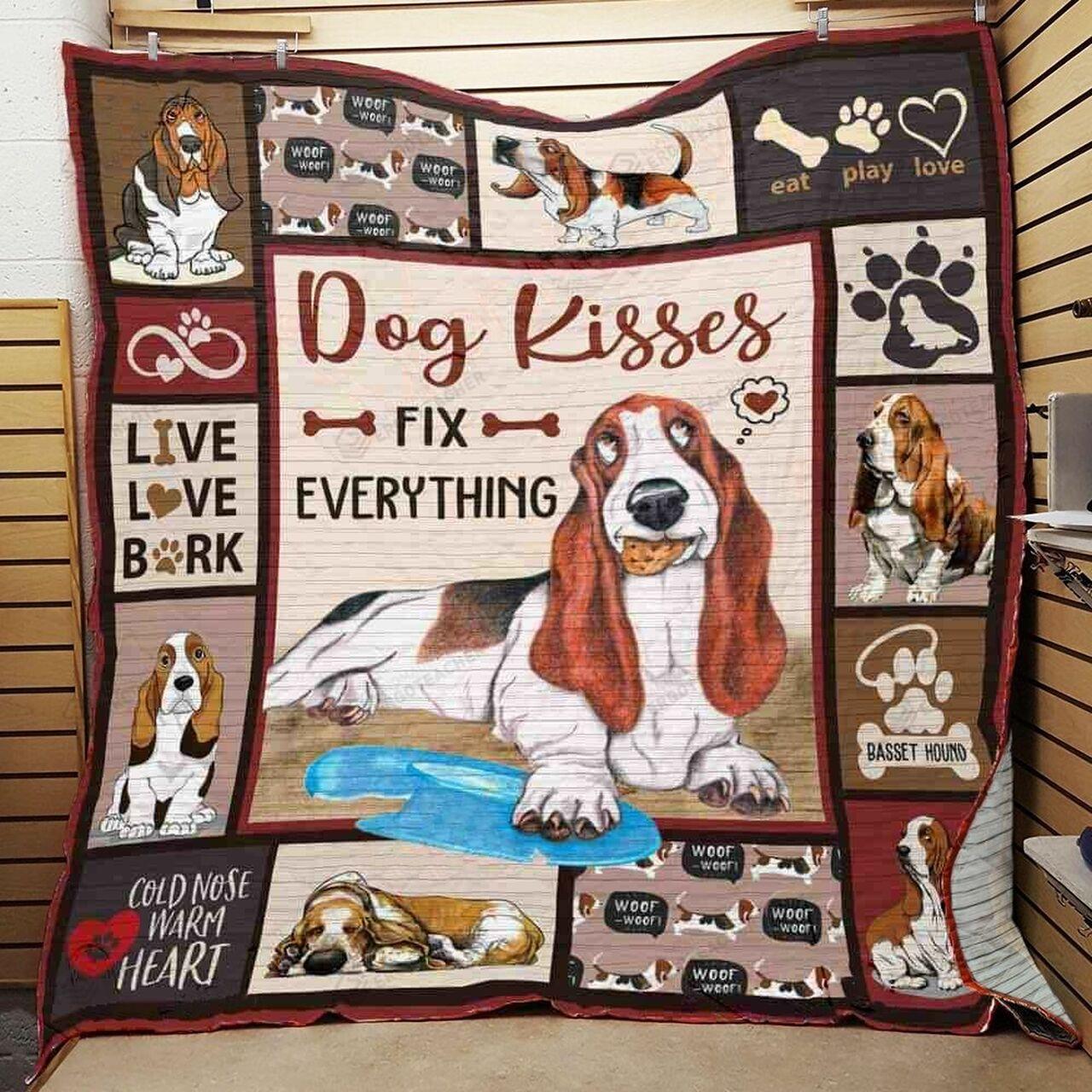 et Hound Dogses Fix Everything Quilt Blanket Greattomized Blanket G For Birthday C Thgiving