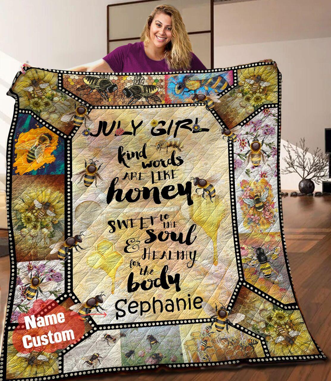 Bee July onalized Quilt Blanket Hhh020620Na