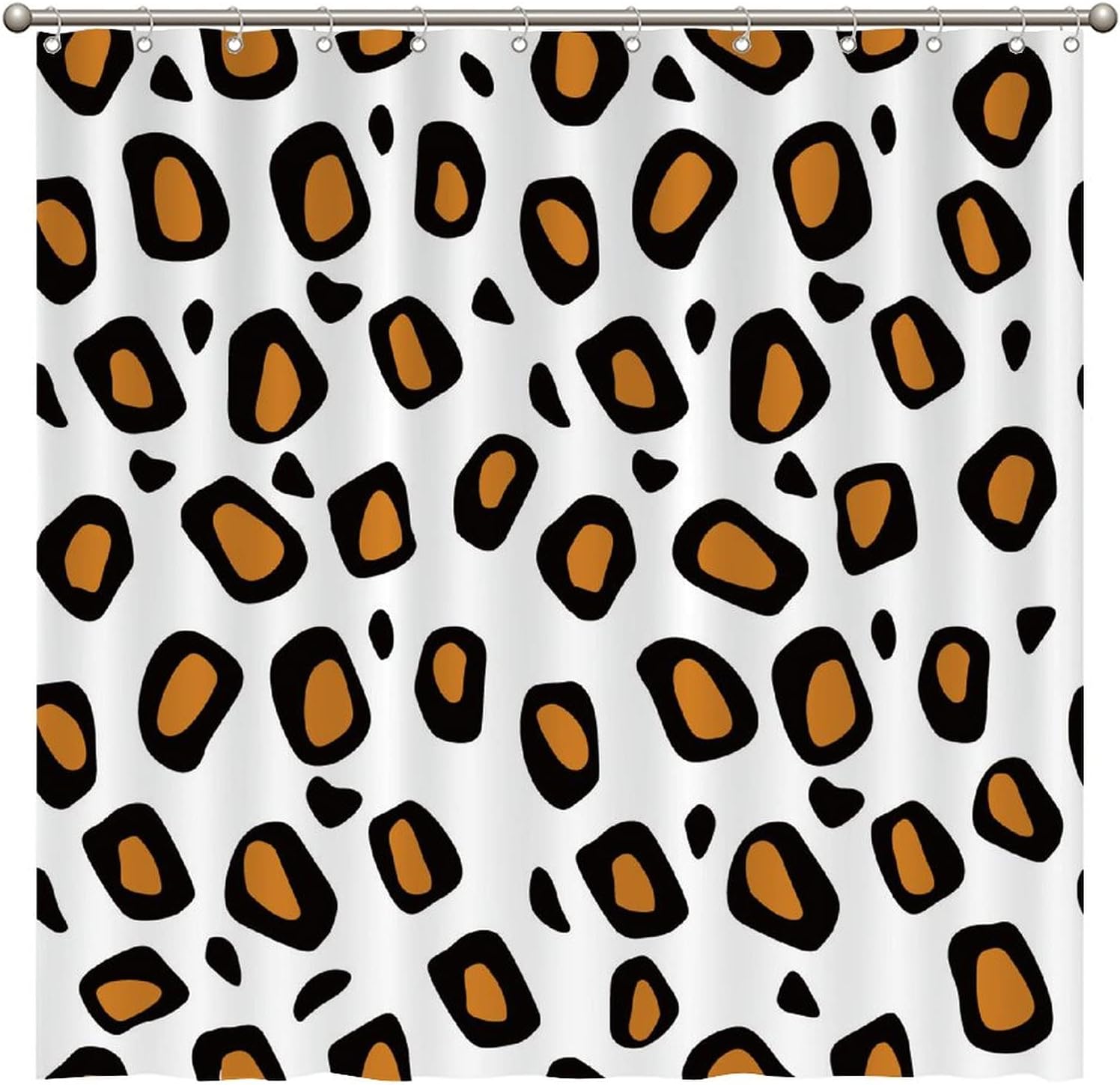 Experience The Wild With Leopard Shower Curtain Featuring Animal Fur Print By Aroggeld Ideal For Bathroom Decor