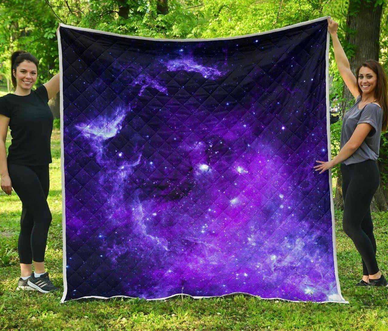 Purp Nebula Galapace Cl17100501Mdq Quilt Blanket