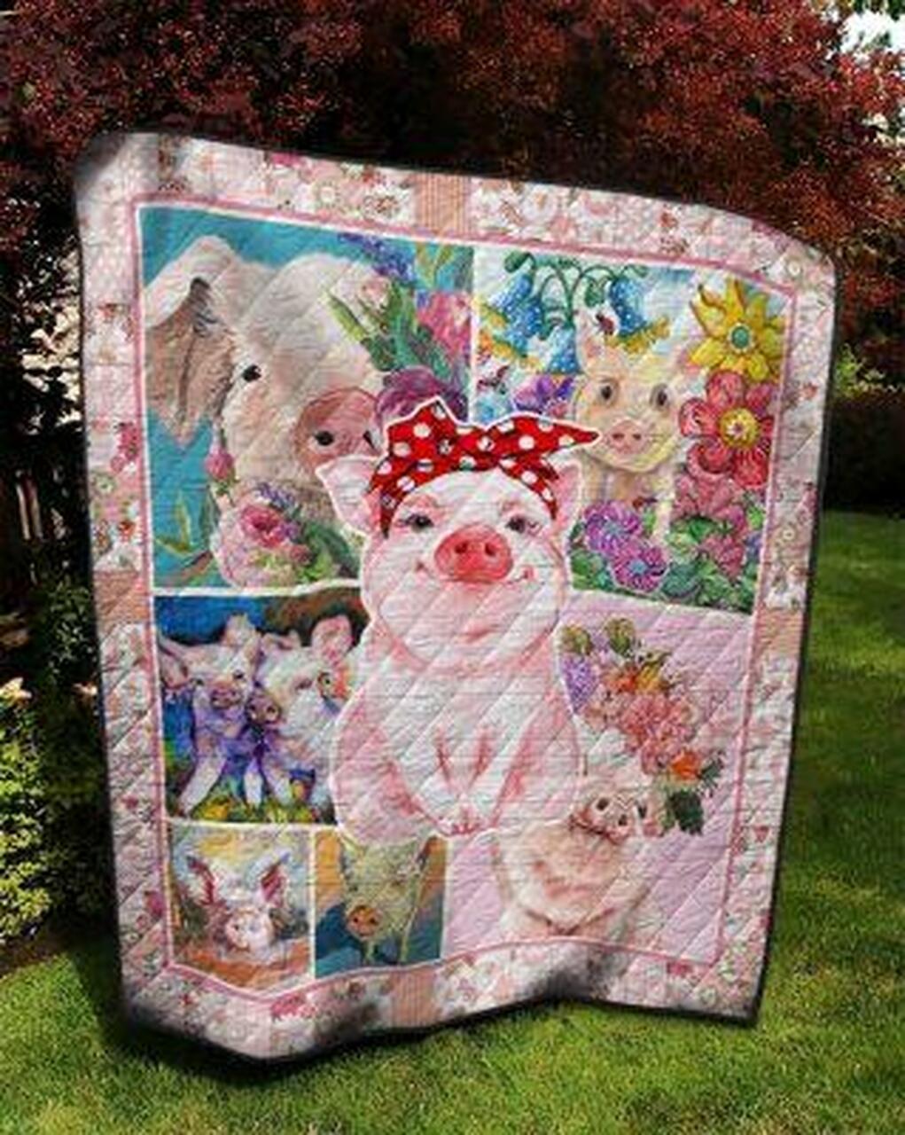 Lovely Pig Quilt Blanket Quilt