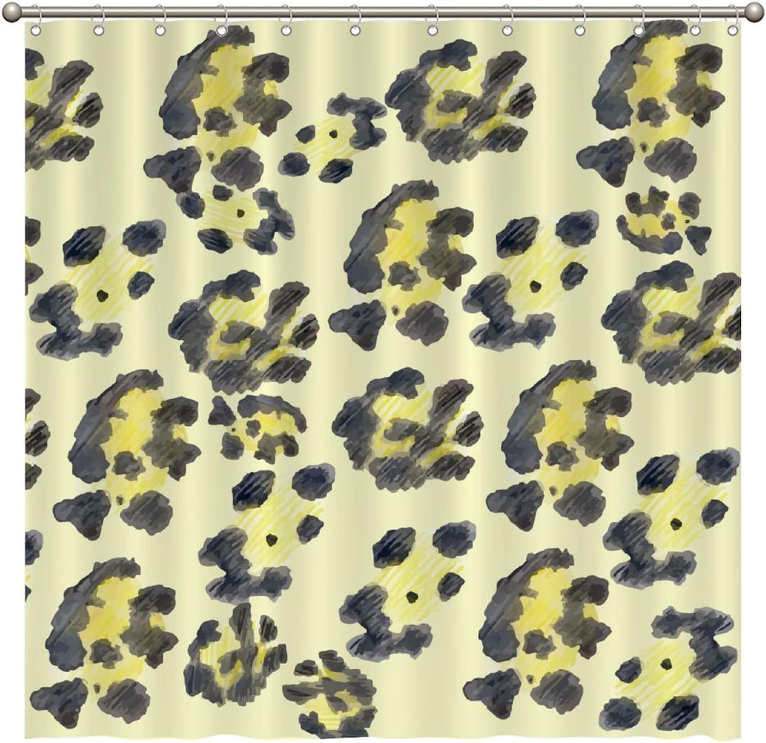 Perfect For Animal Lovers- Add A Splash Of Style With Leopard Print Shower Curtain By Aroggeld