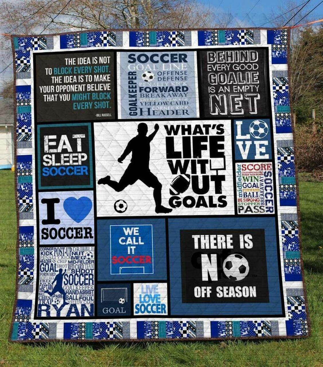 Soccer Li120703A Tbg Quilt Blanket