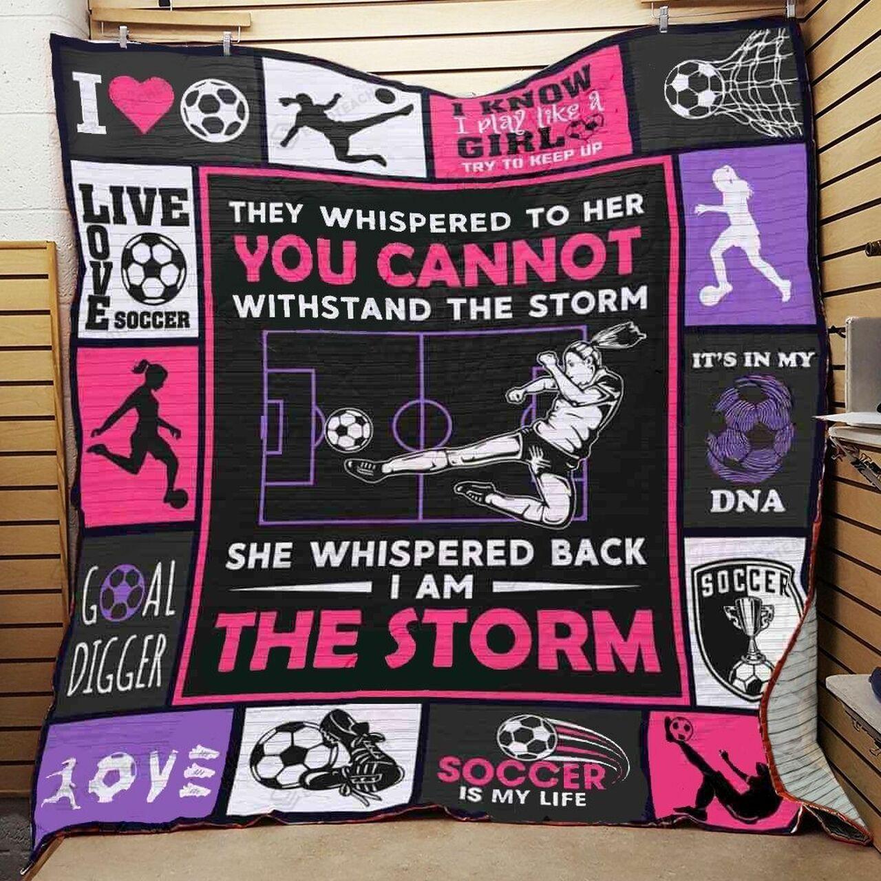 Socche pered Back I Am Ttorm Quilt Blanket Greattomized Blanket G For Birthday C Thgiving