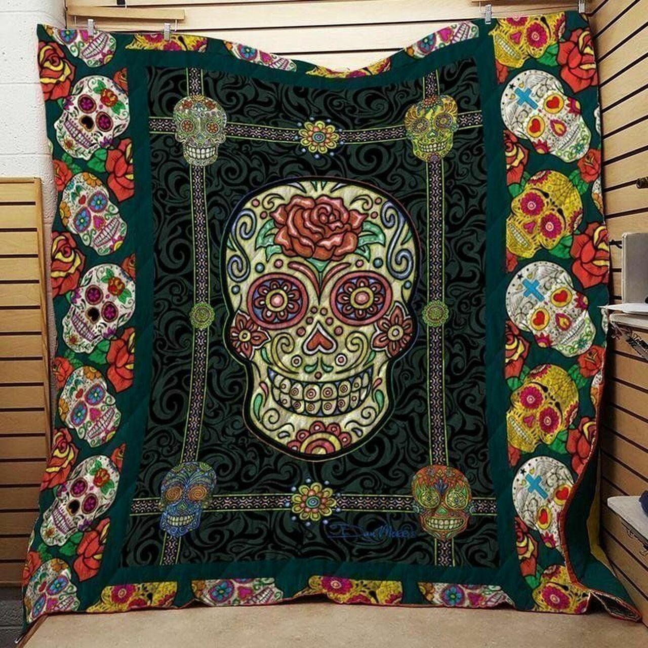 Skull Cla040724 Quilt Blanket