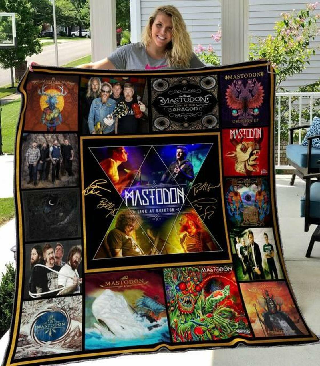 Mastodon Quilt Blanket Hvt040618 Quilt