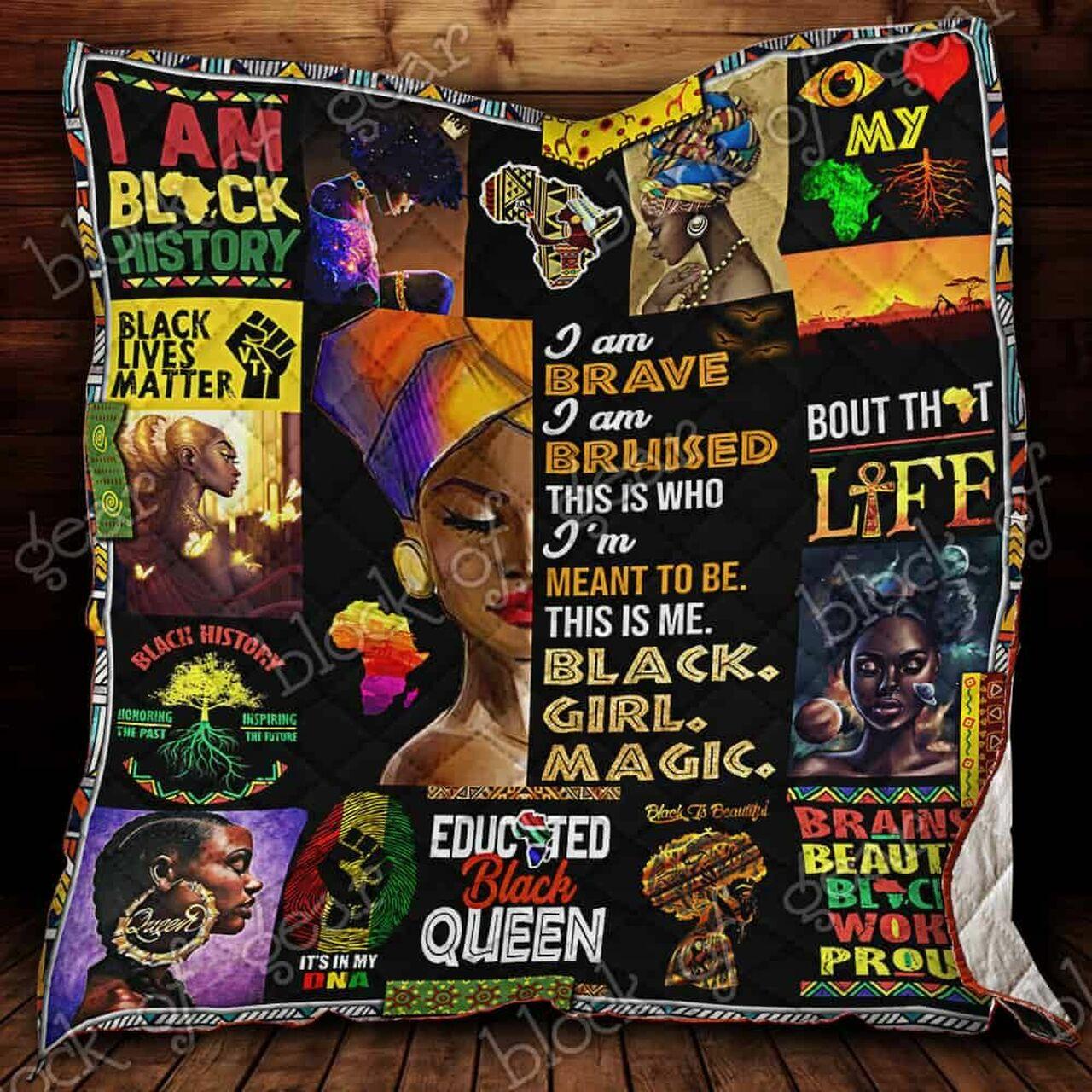 Black Woman Cl19100138Mdq Quilt Blanket
