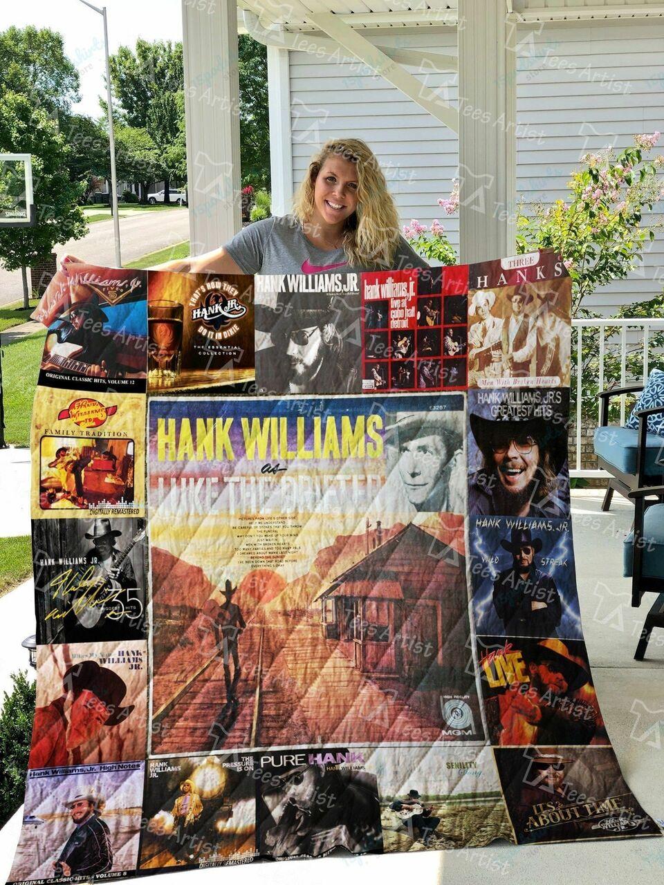 Hank Will Jr Quilt Blanket 0872