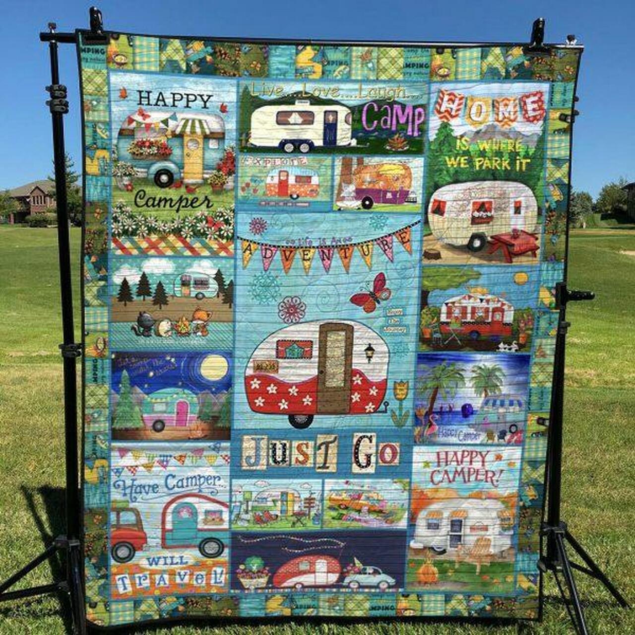 L Go Camping Quilt Blanket Yct8 Quilt