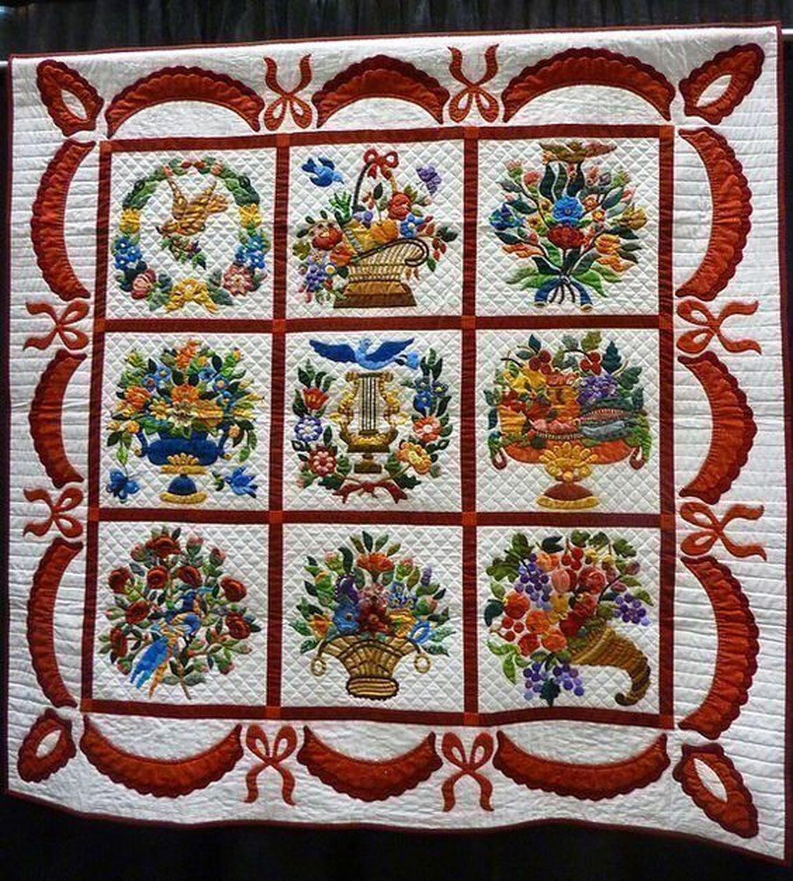 Flower Pot Cla1110288Q Quilt Blanket