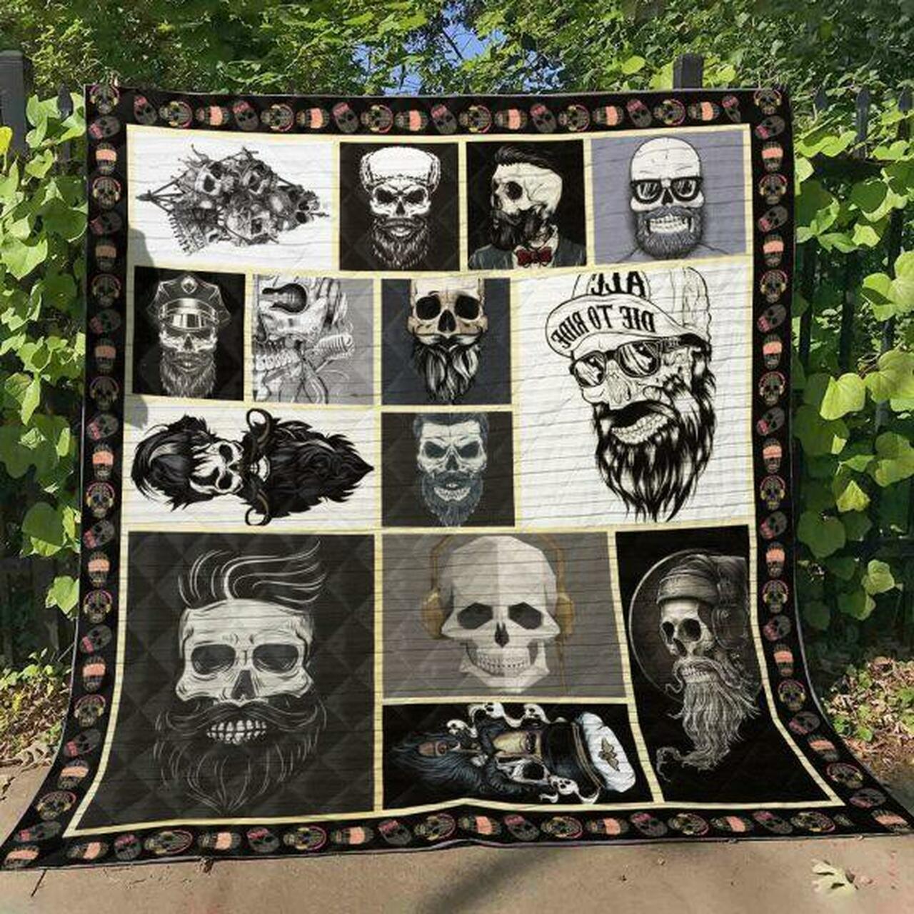 Skull Quilt Blanket Ver 91 Quilt